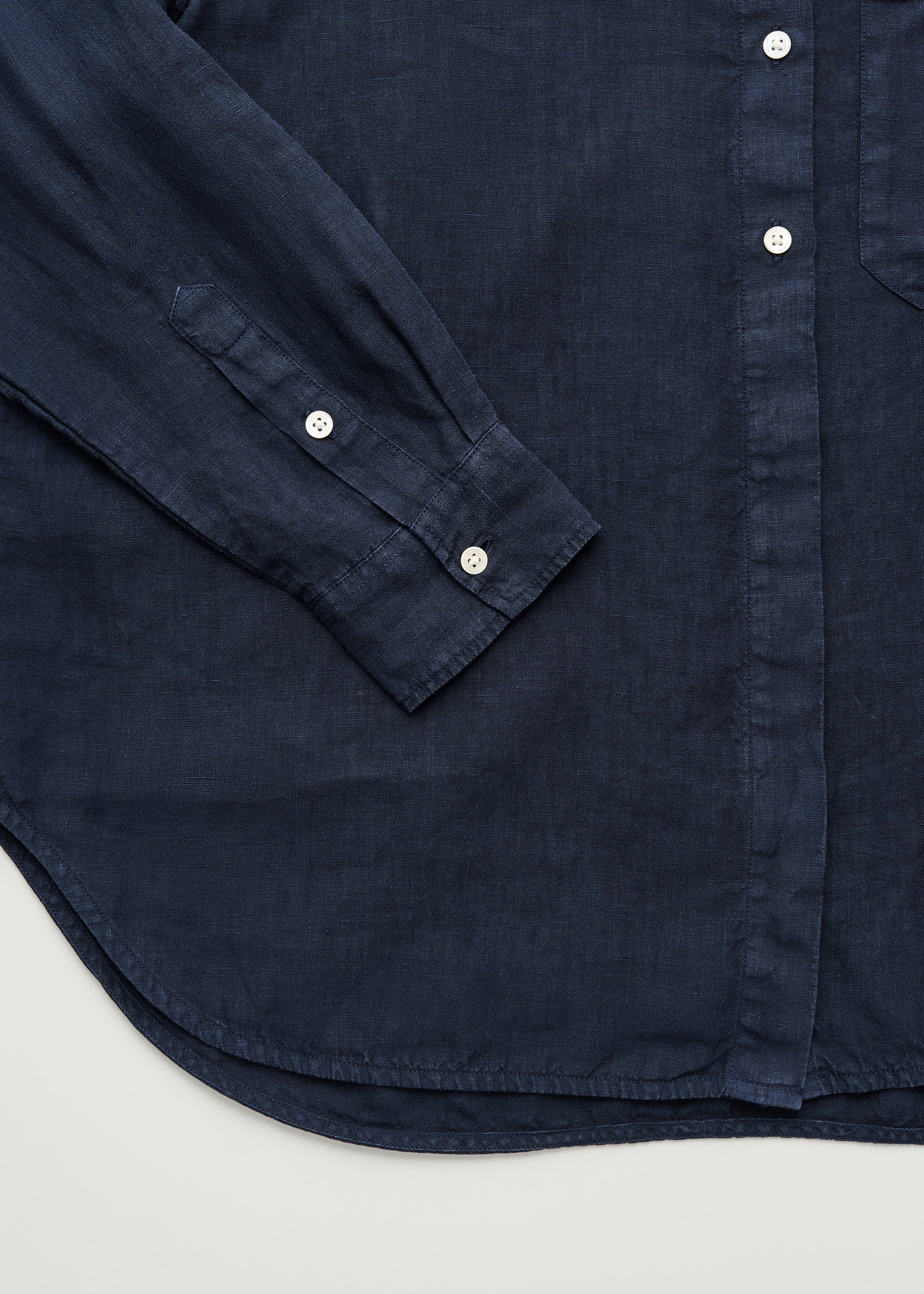 Lynette shirt linen | Navy Shirt Woven aiayu
