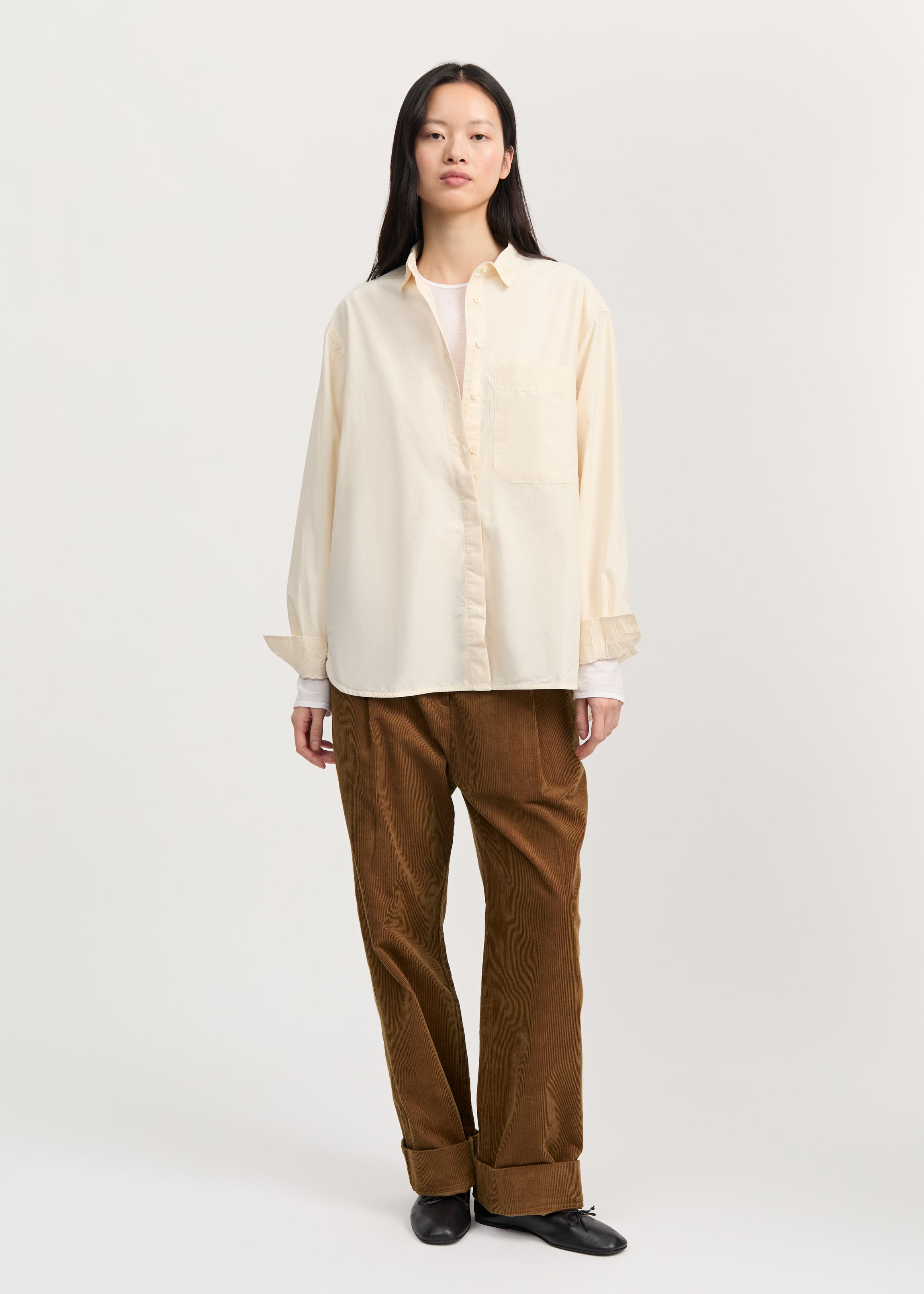 Lynette shirt | Pure Ecru Shirt Woven aiayu