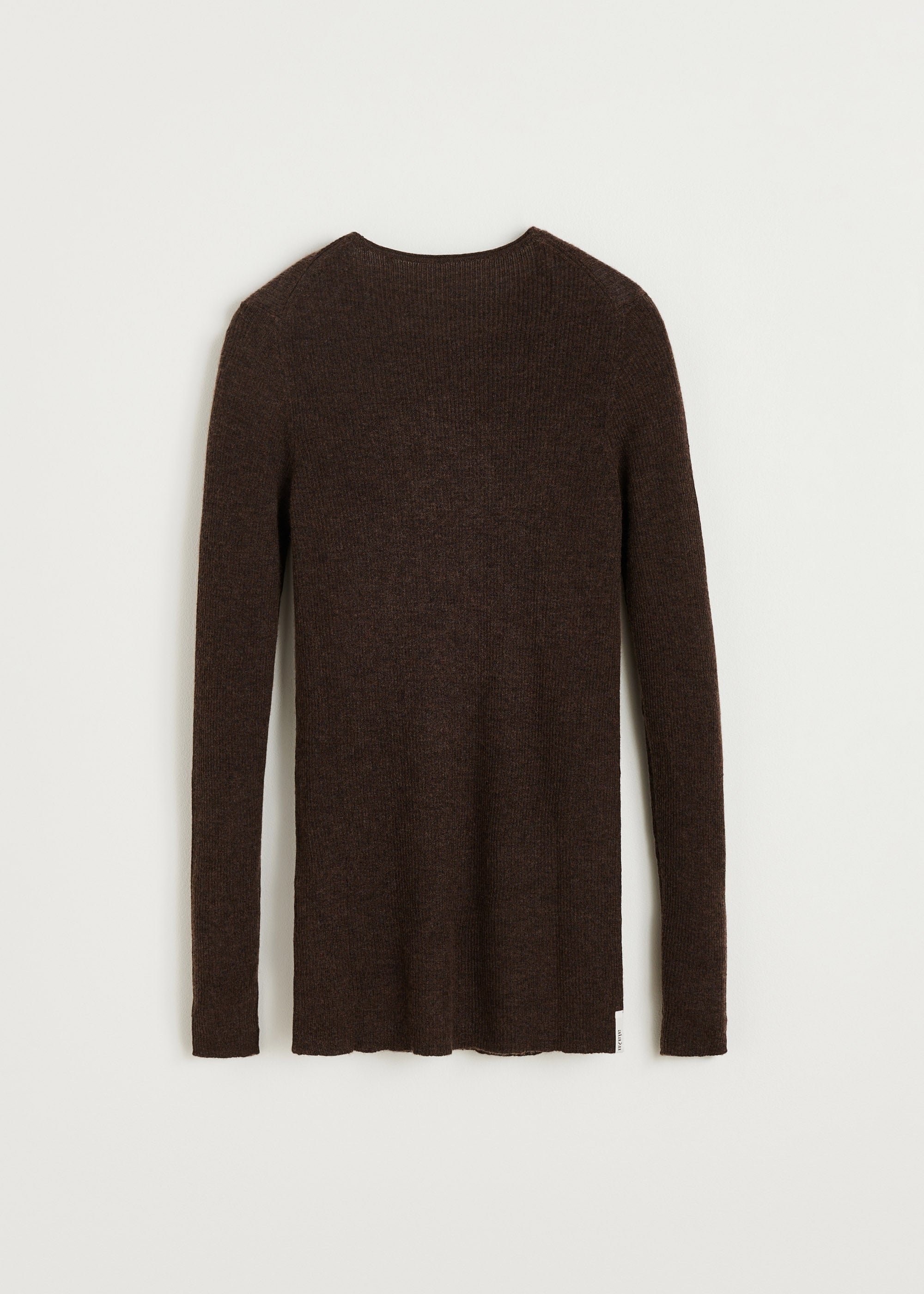 Madigan cashmere blouse | Dark Brown Melange