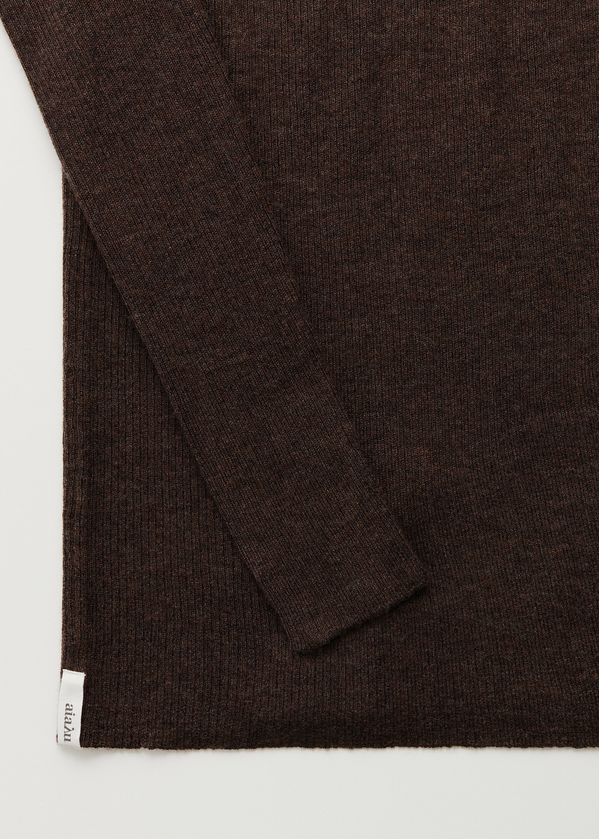 Madigan blouse - cashmere | Dark Brown Melange