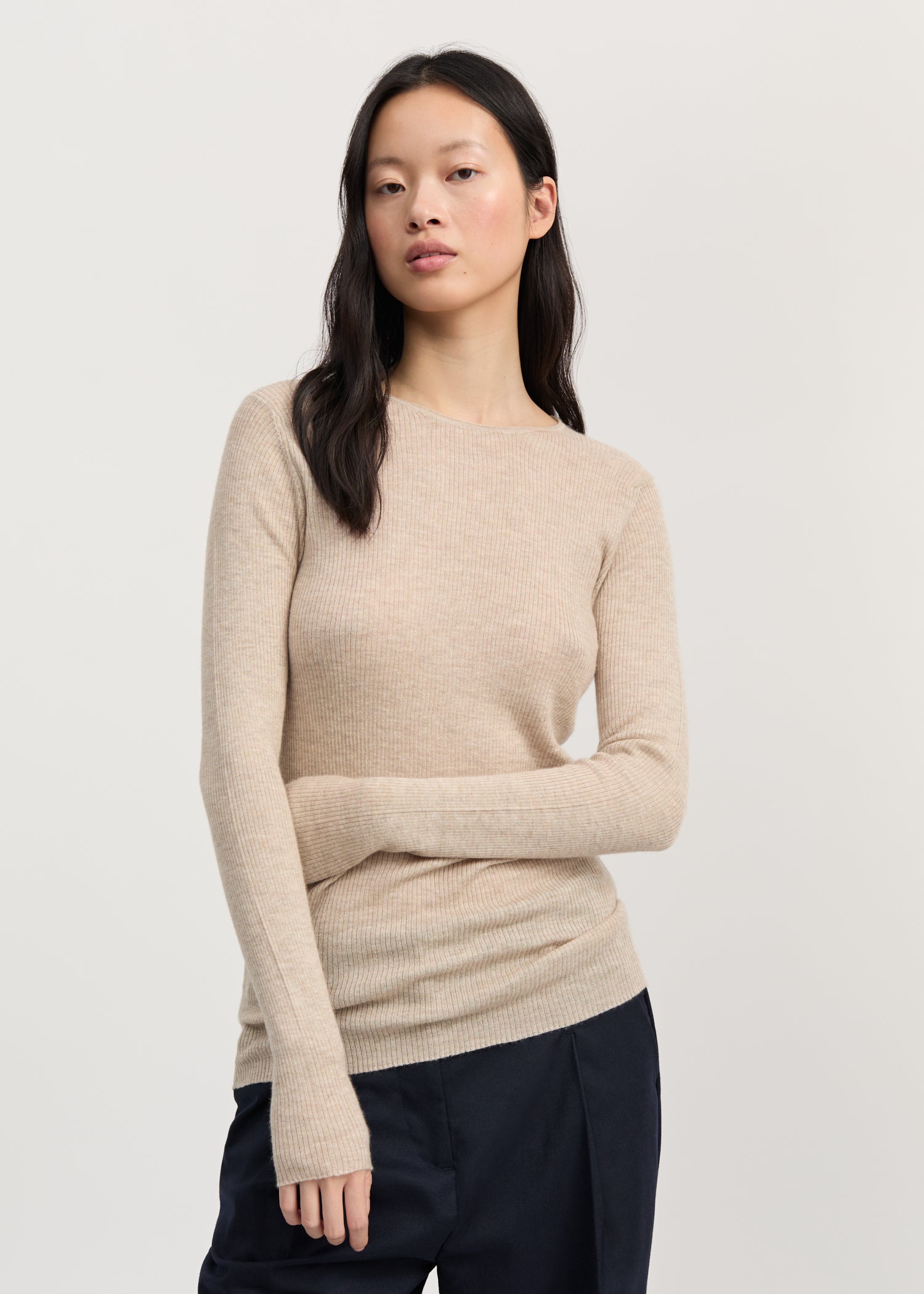 Madigan blouse – cashmere | Nature