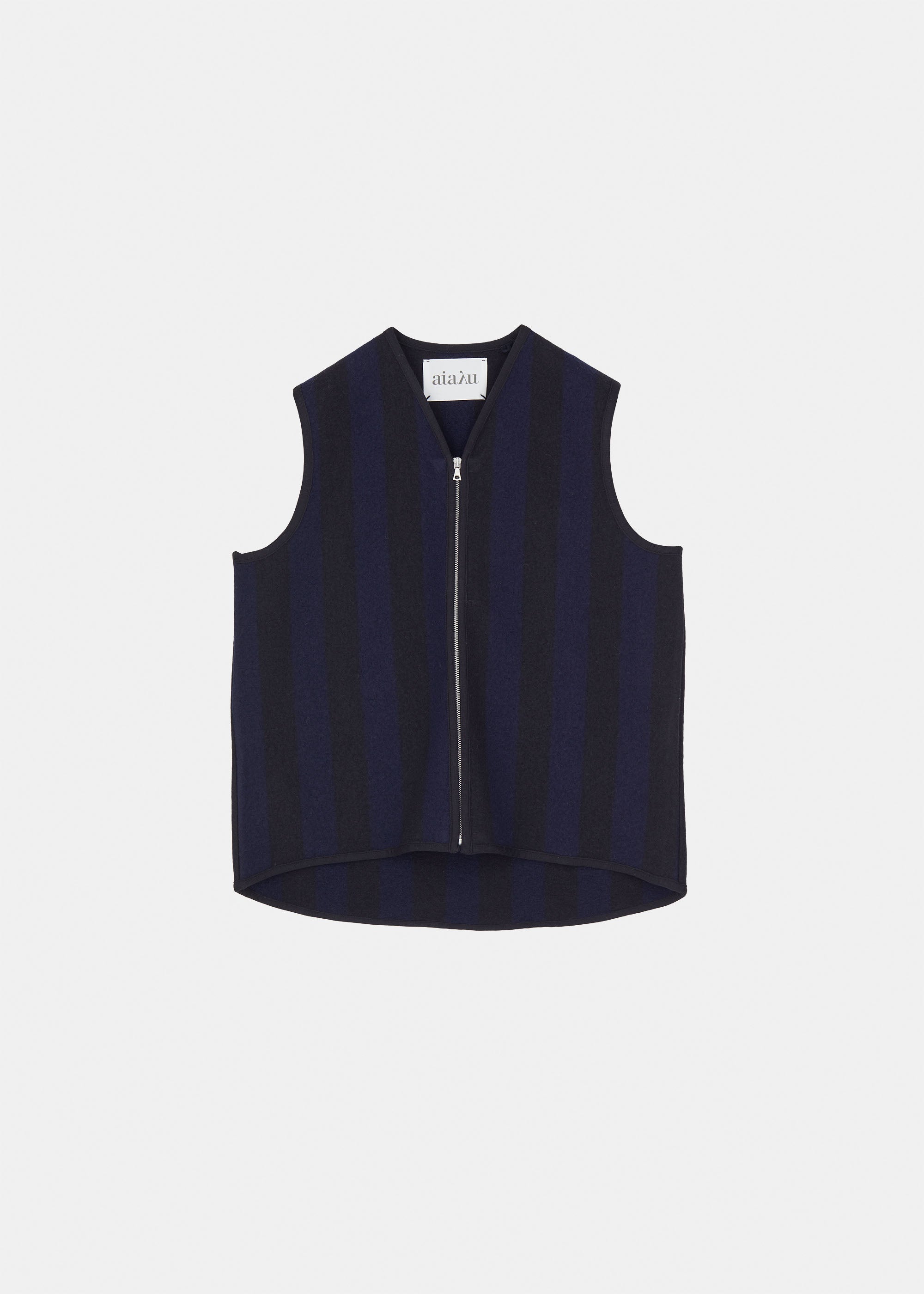 Maples merino wool vest | Mix Navy