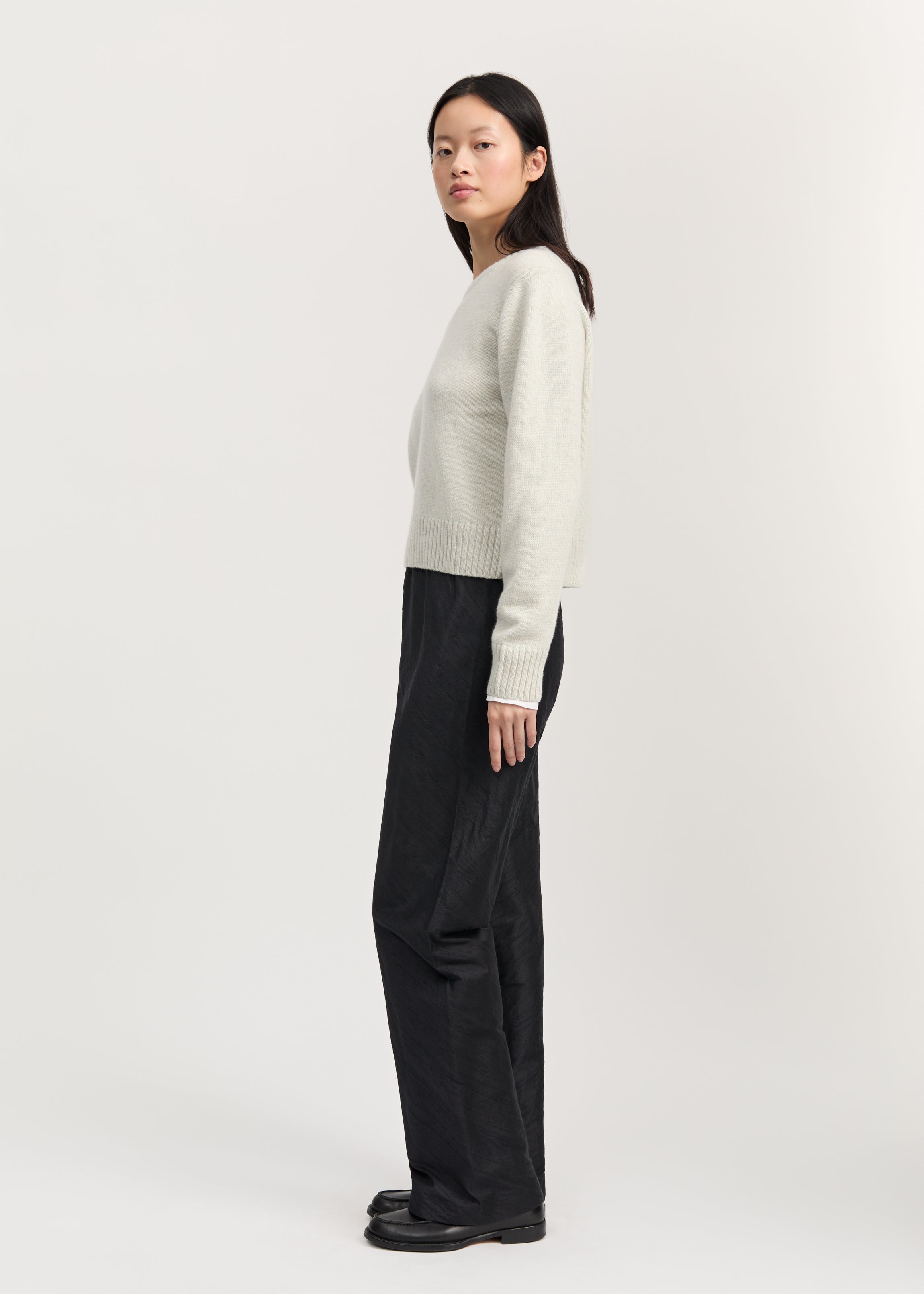 Mara pant silk | Black navy Pants aiayu