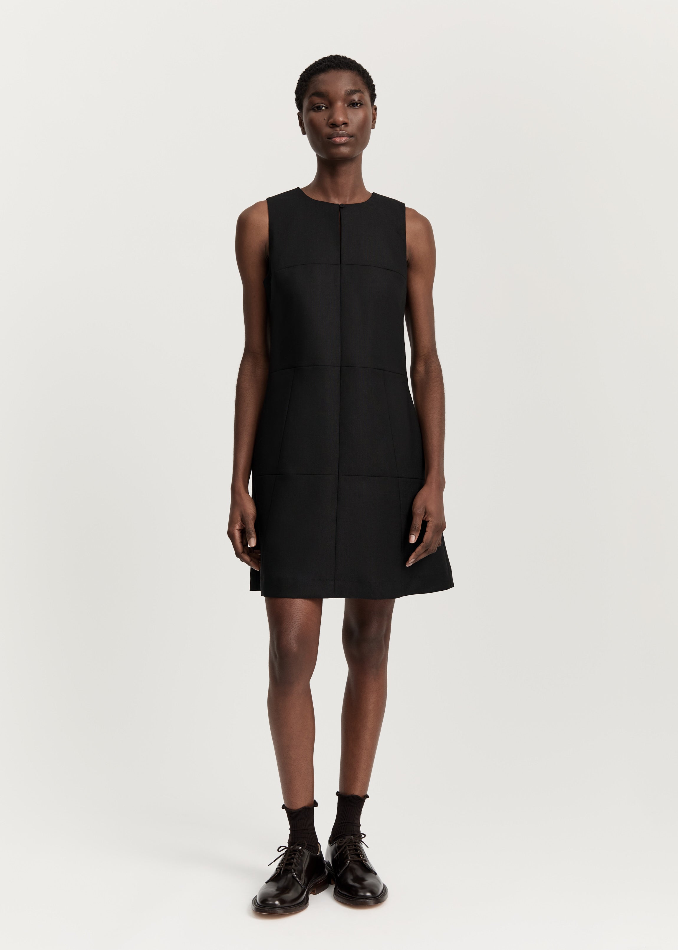 Martha dress mini – wool | Black Dress aiayu