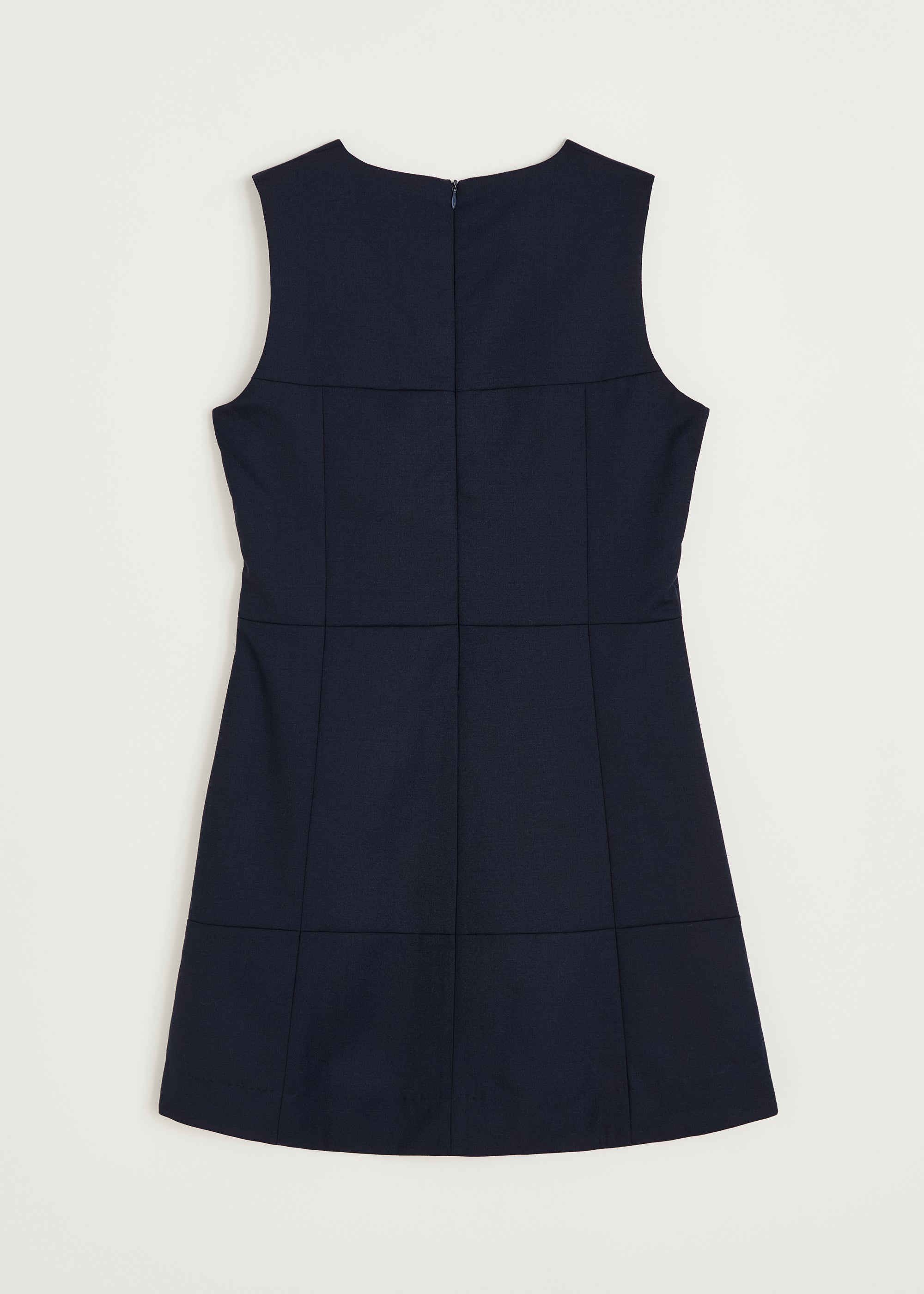 Martha mini dress fine wool | Black navy Dress aiayu