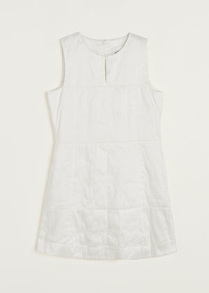Martha mini dress – recycled silk | Pure Ecru Dress aiayu
