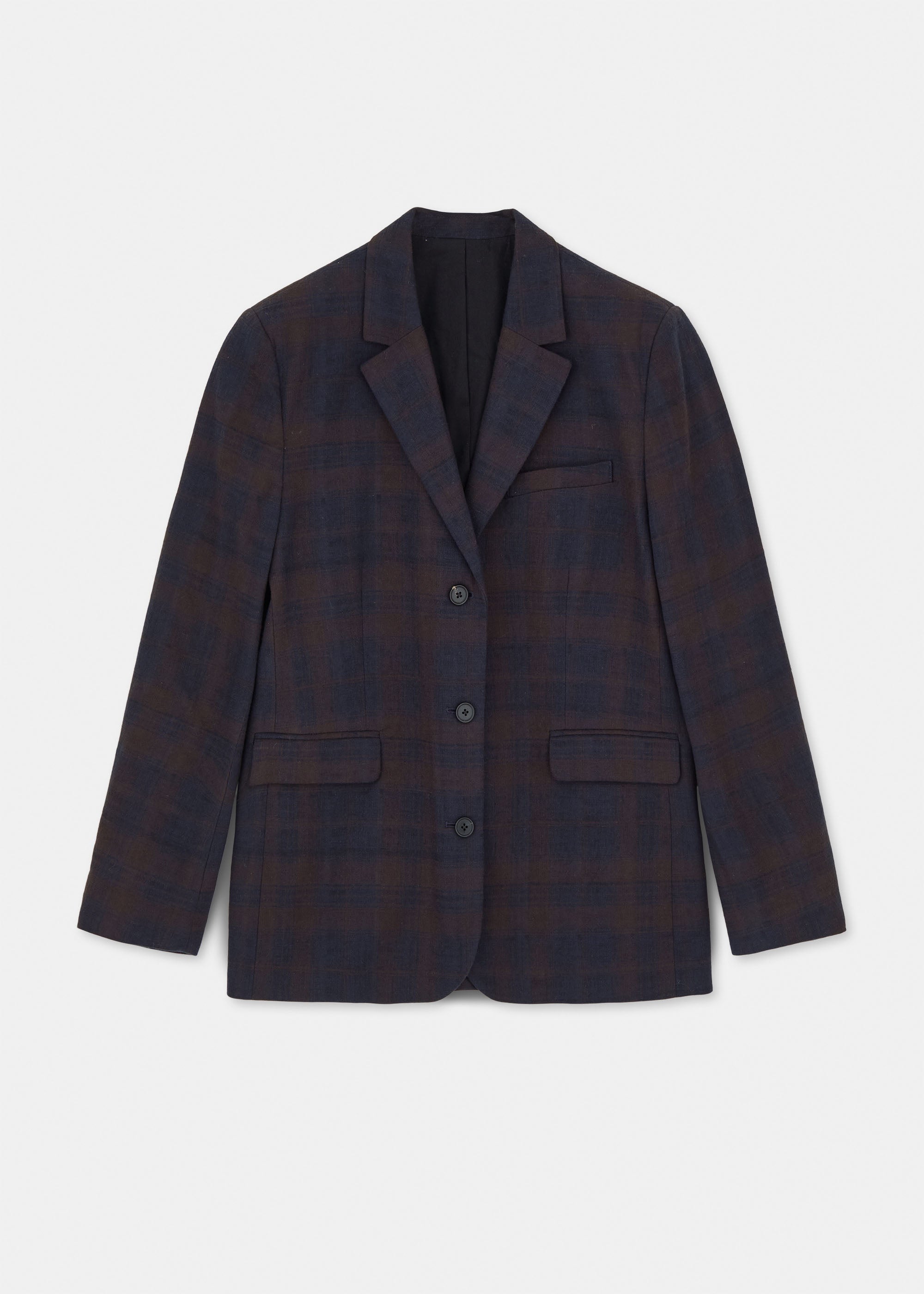 Mason jacket check | Mix Navy