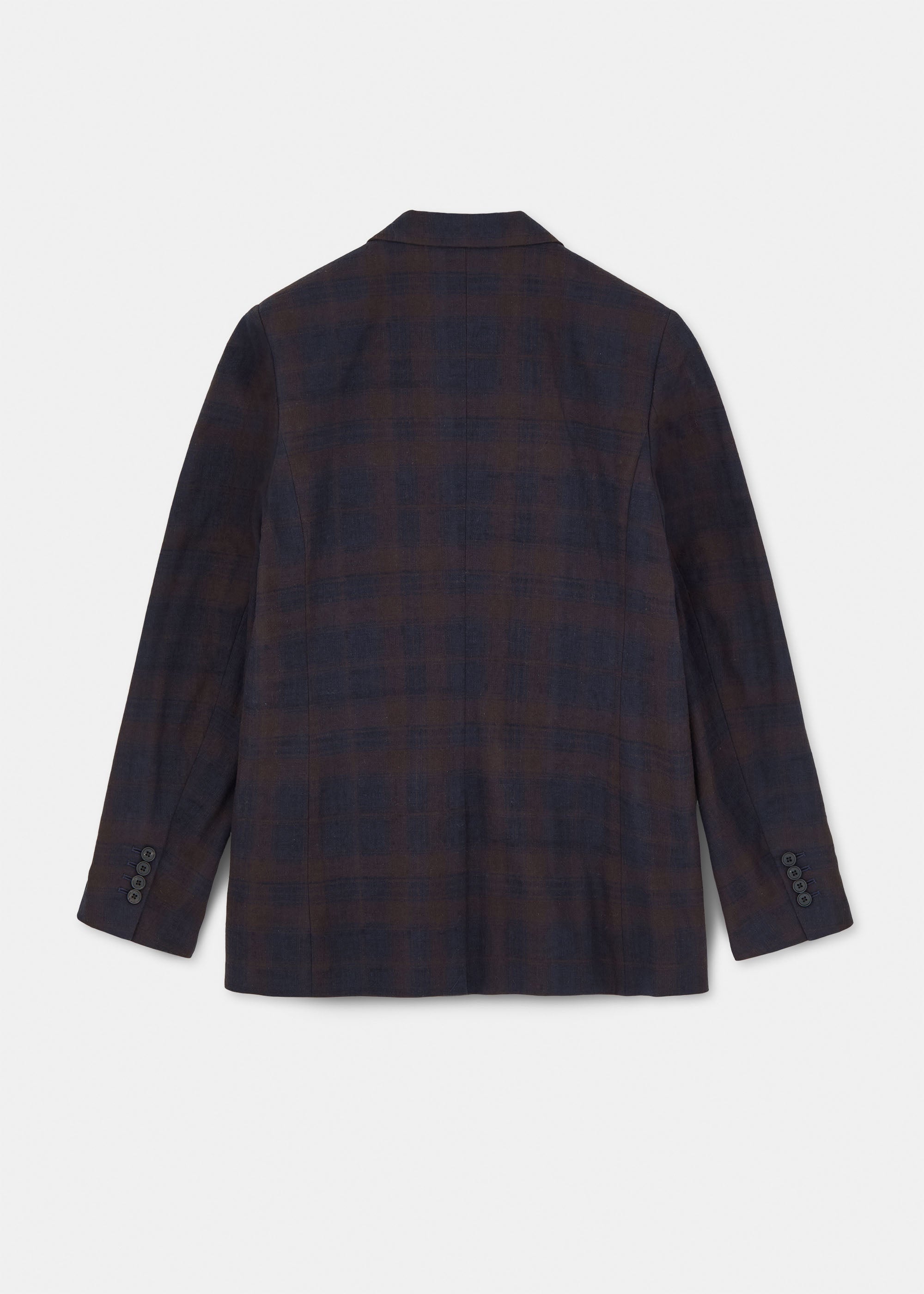 Mason jacket check | Mix Navy