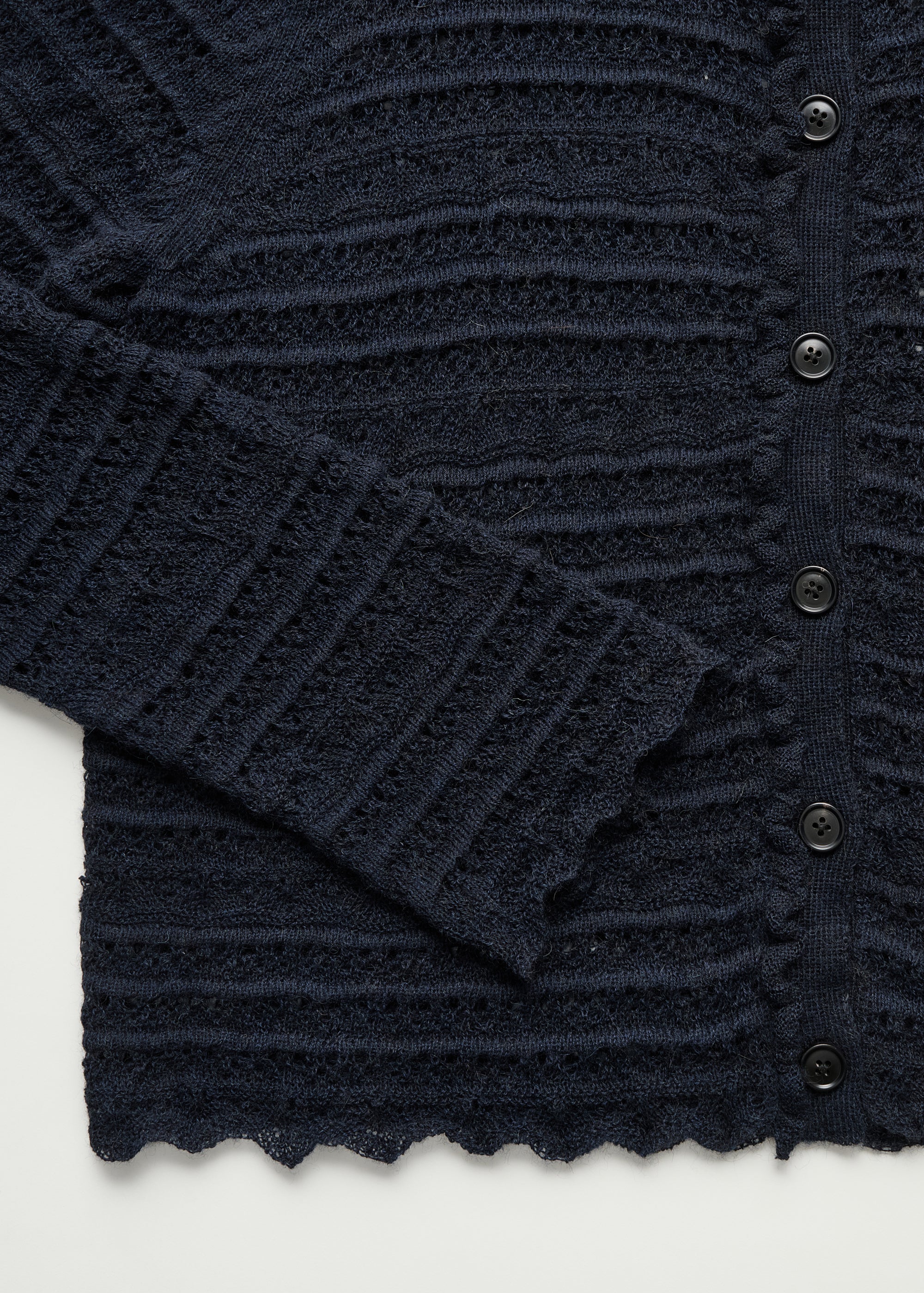 Mateo cardigan – pure llama | Black Blue Cardigan aiayu