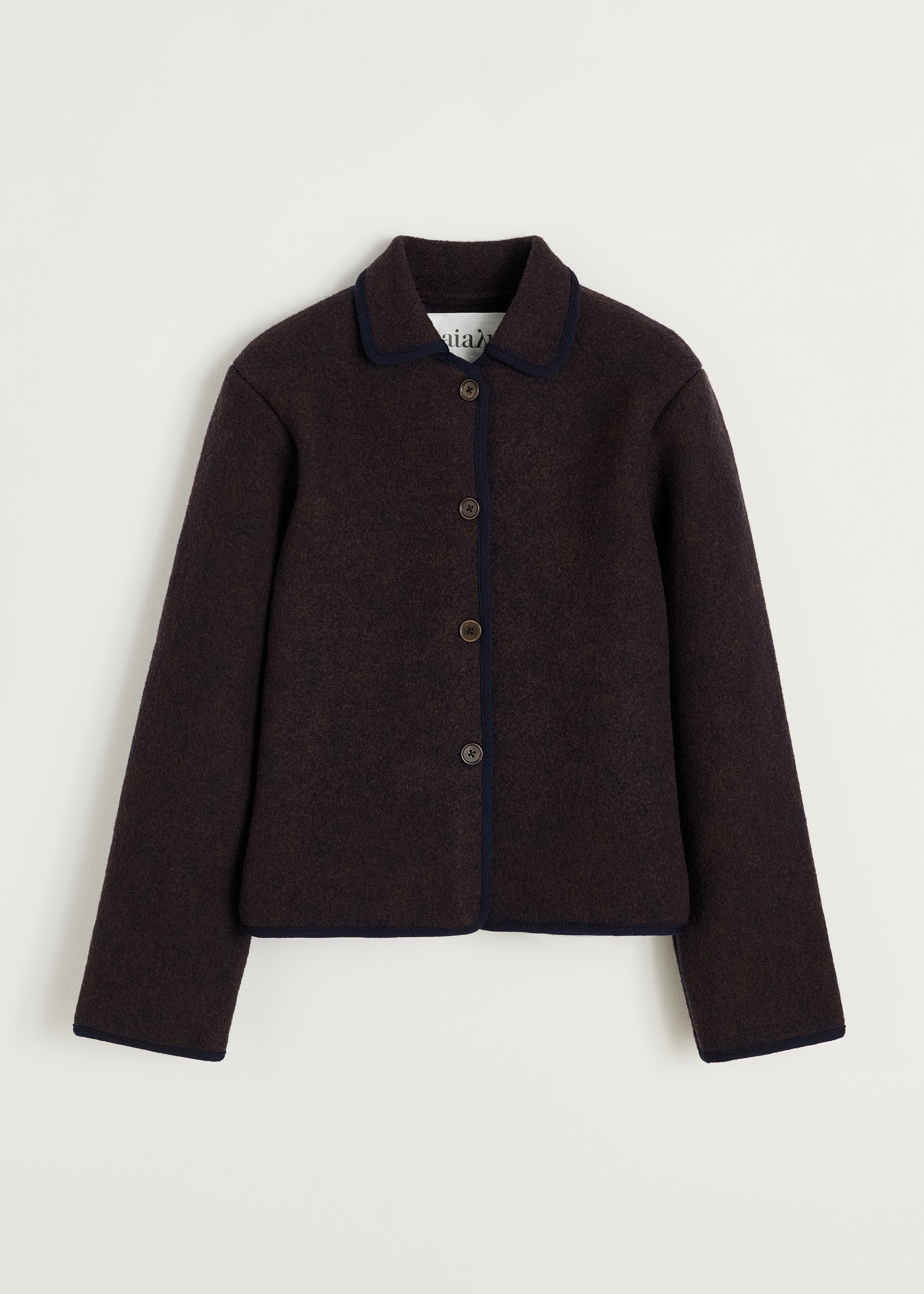 Mayra jacket – pure merino wool | Navy Melange Jacket aiayu