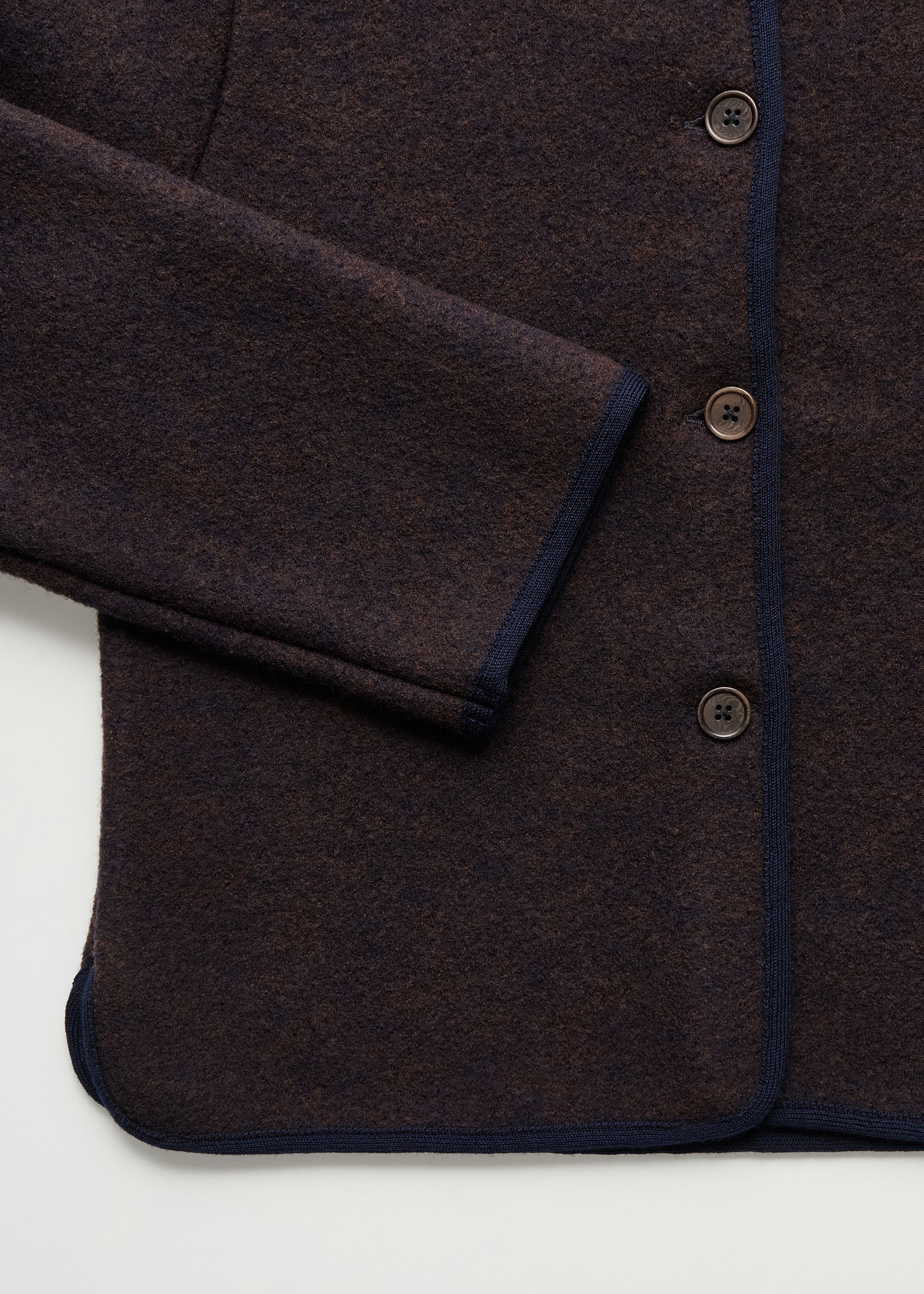 Mayra jacket – pure merino wool | Navy Melange Jacket aiayu