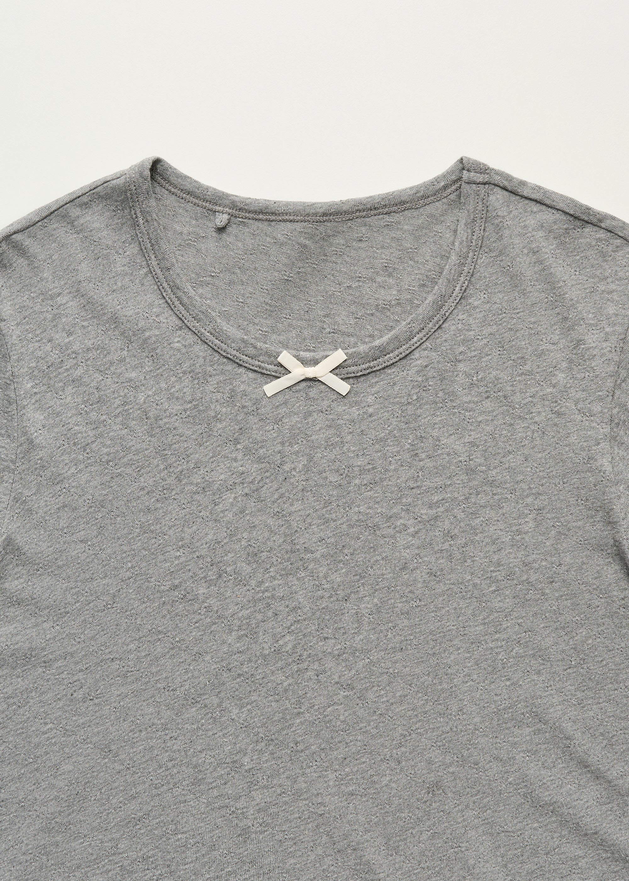 Messhu long sleeve melange | Grey Melange T-shirt aiayu