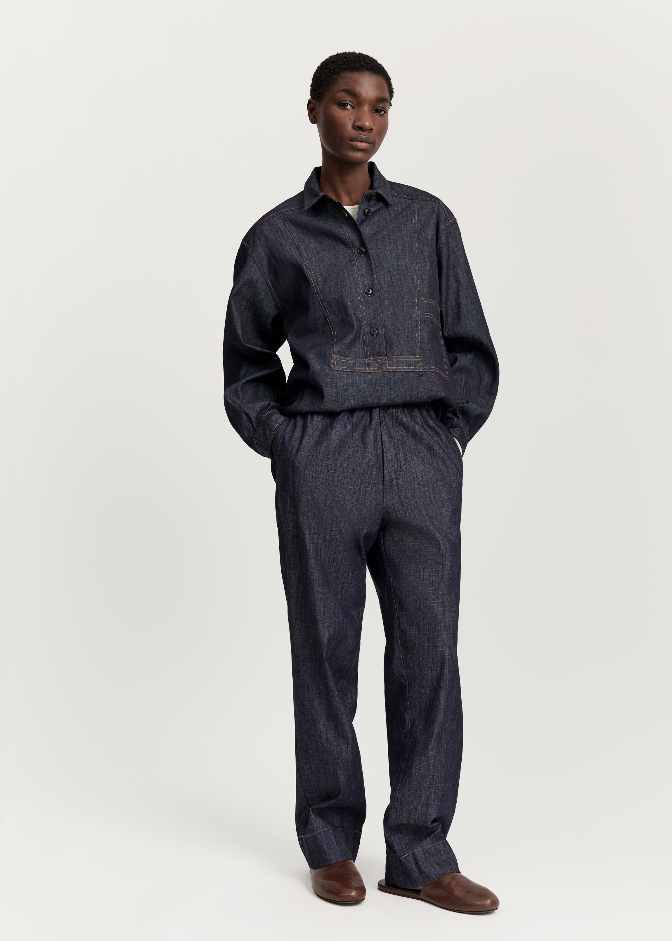 Miles pant denim | Classic Blue Pants aiayu