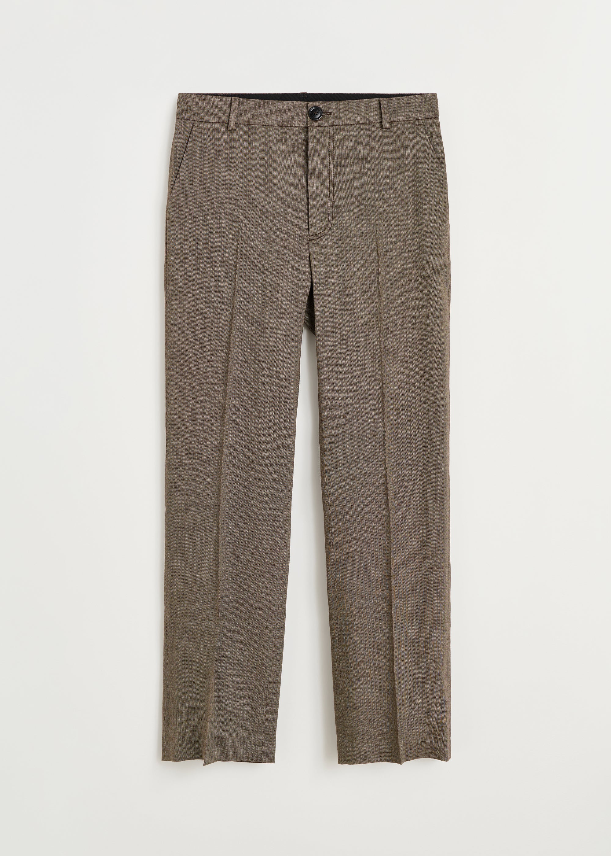 Milo pant herringbone | Mix Golden