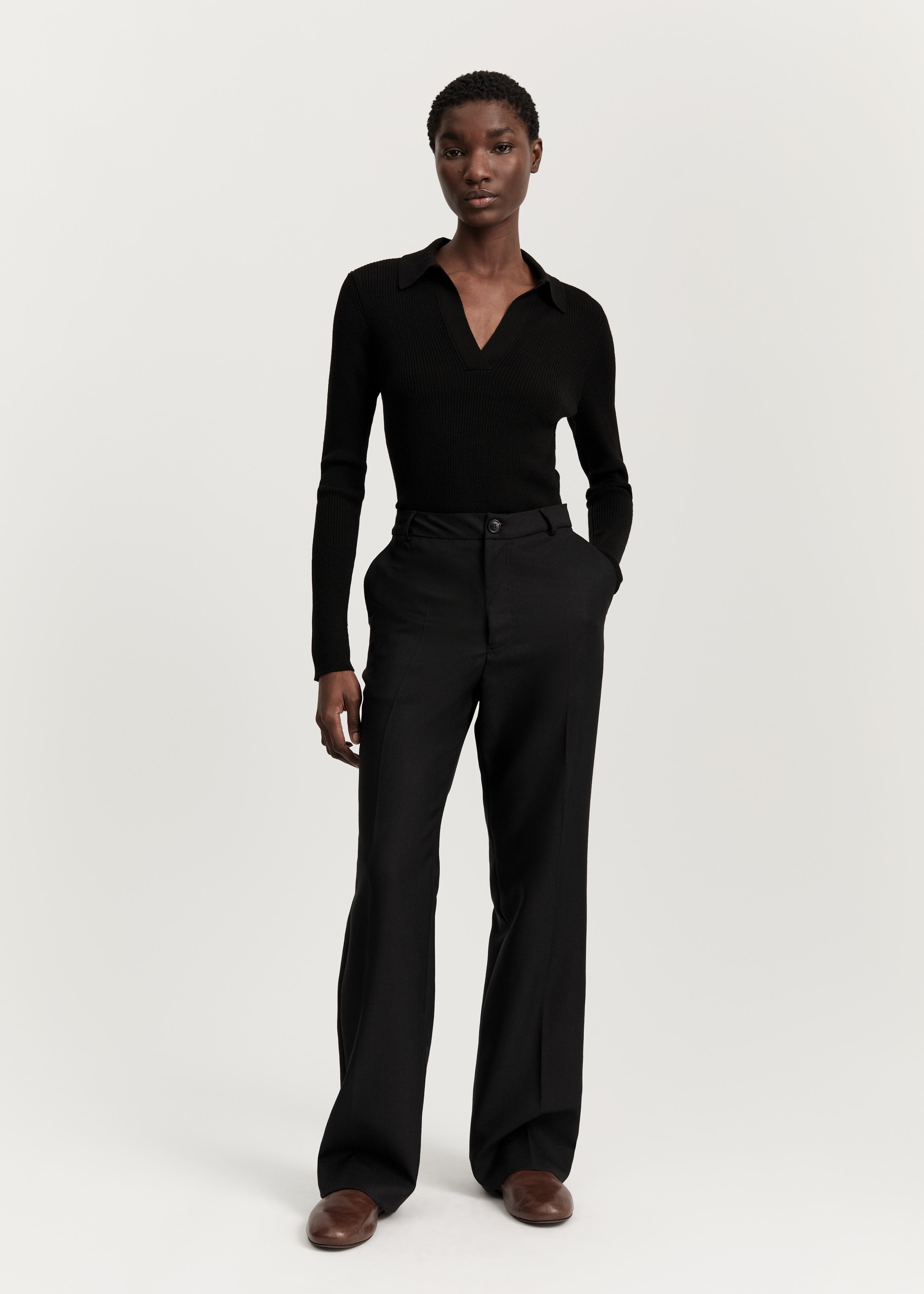 Milo pant wool | Black Pants aiayu