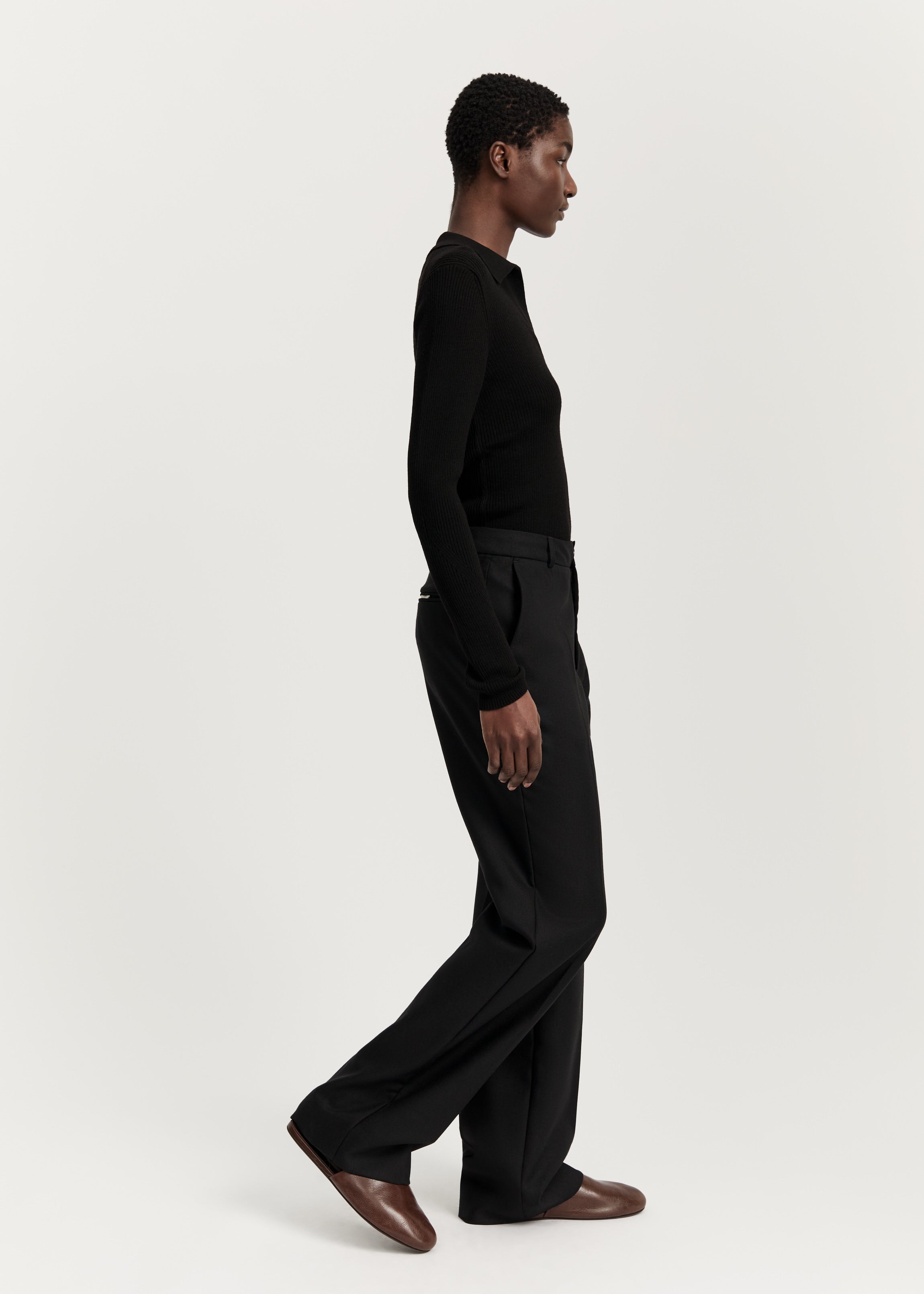 Milo pant wool | Black Pants aiayu