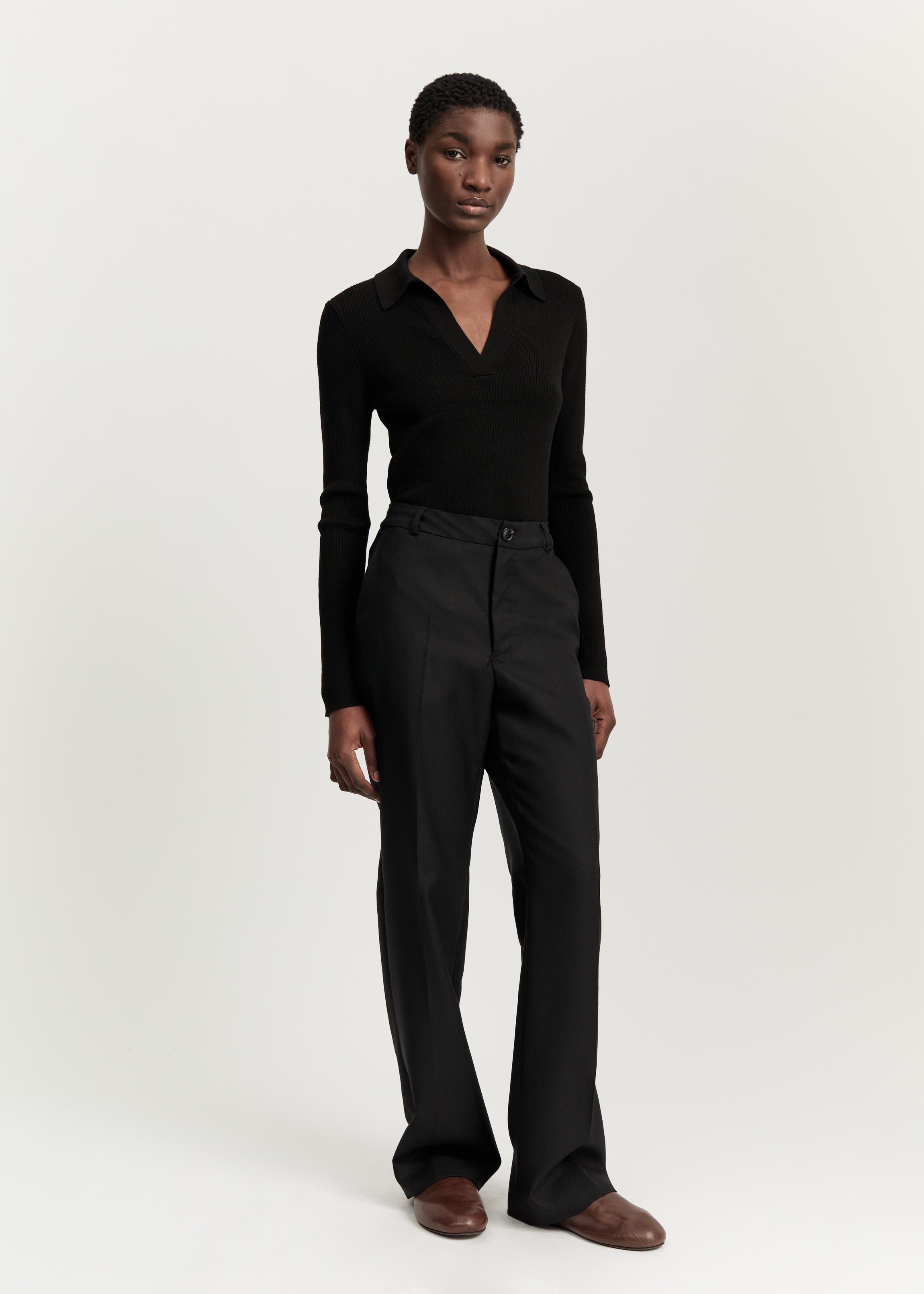 Milo pant wool | Black Pants aiayu