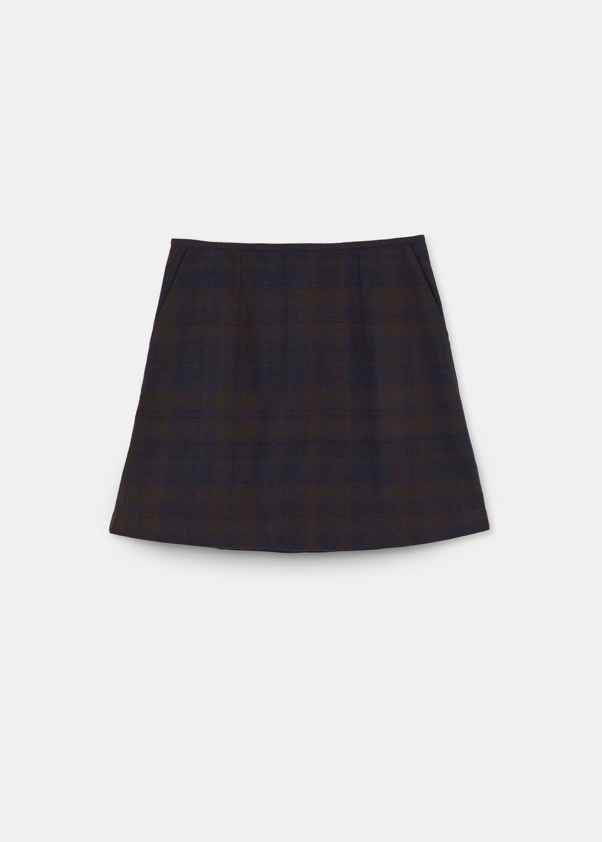 Mini skirt check | Mix Navy