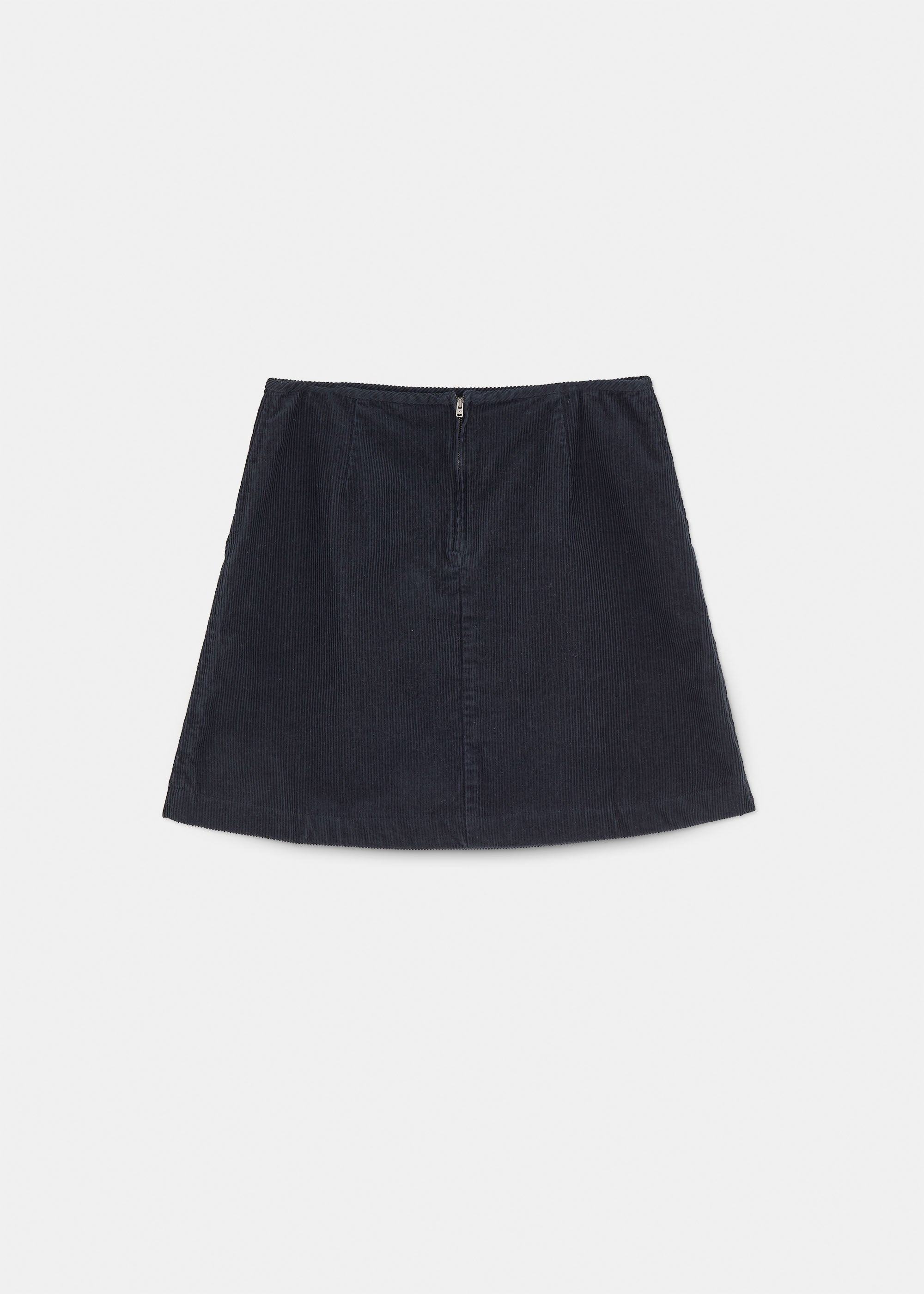 Mini skirt corduroy | Black Navy