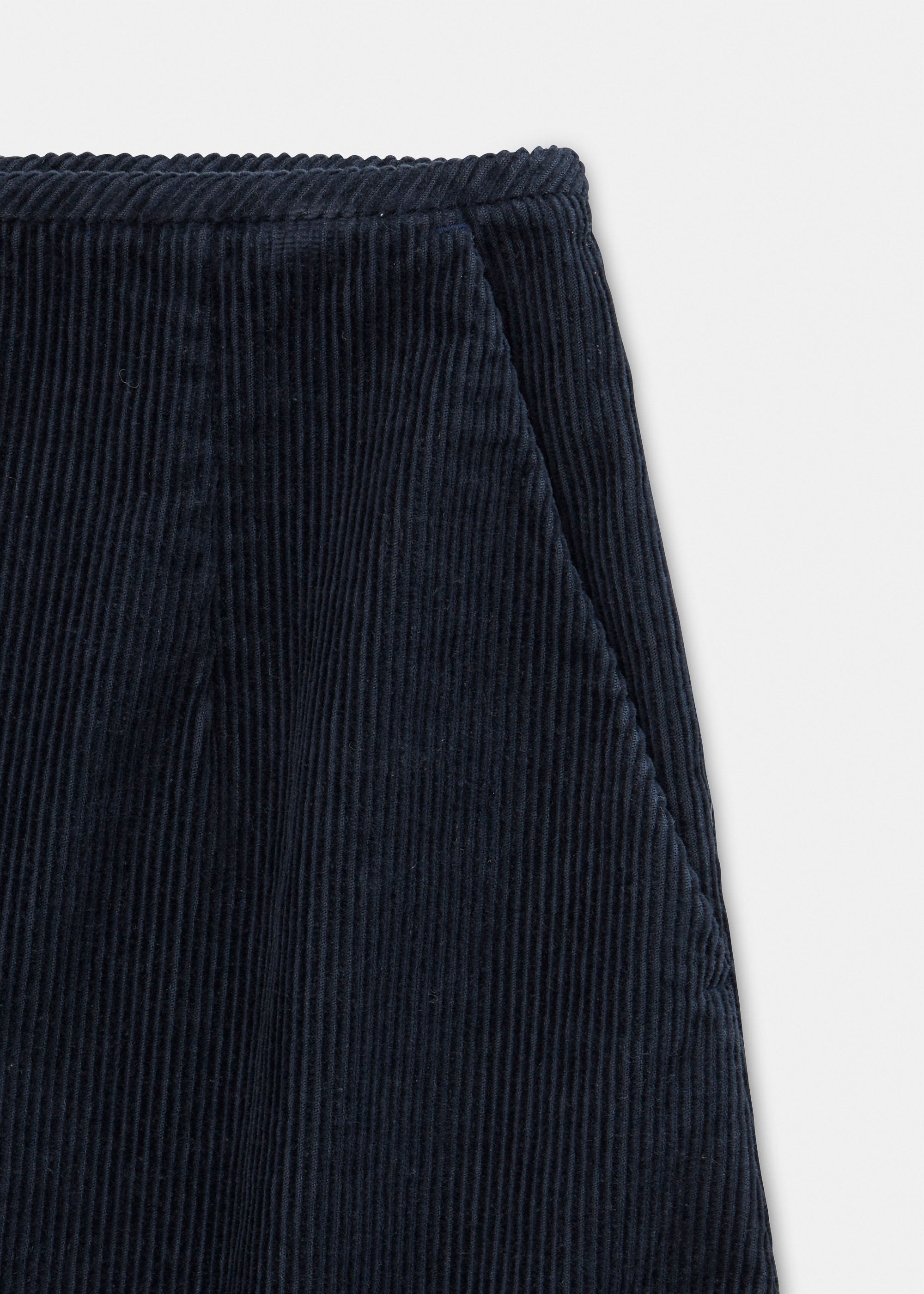 Mini skirt corduroy | Black Navy