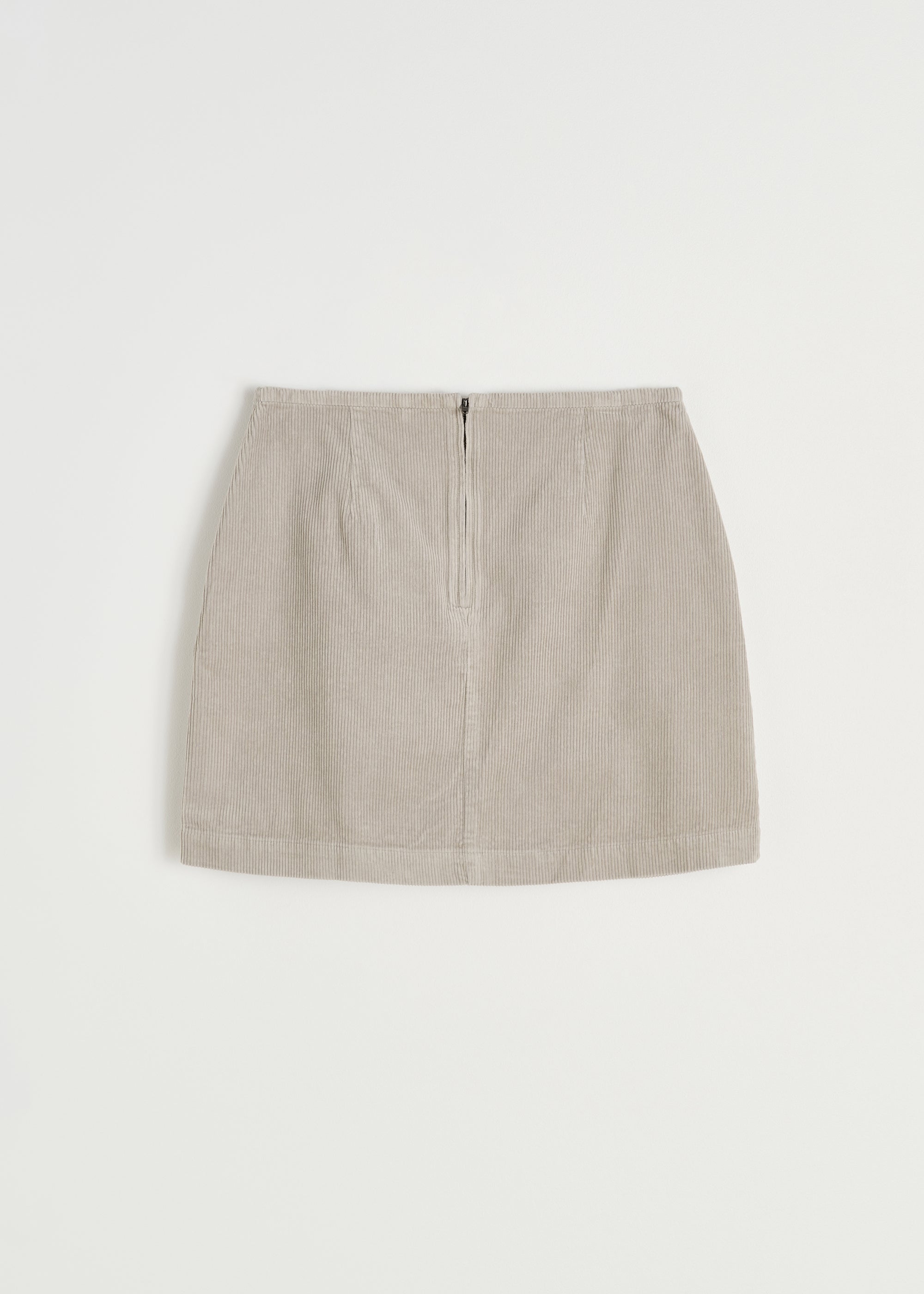 Mini skirt corduroy | Silver Skirt aiayu