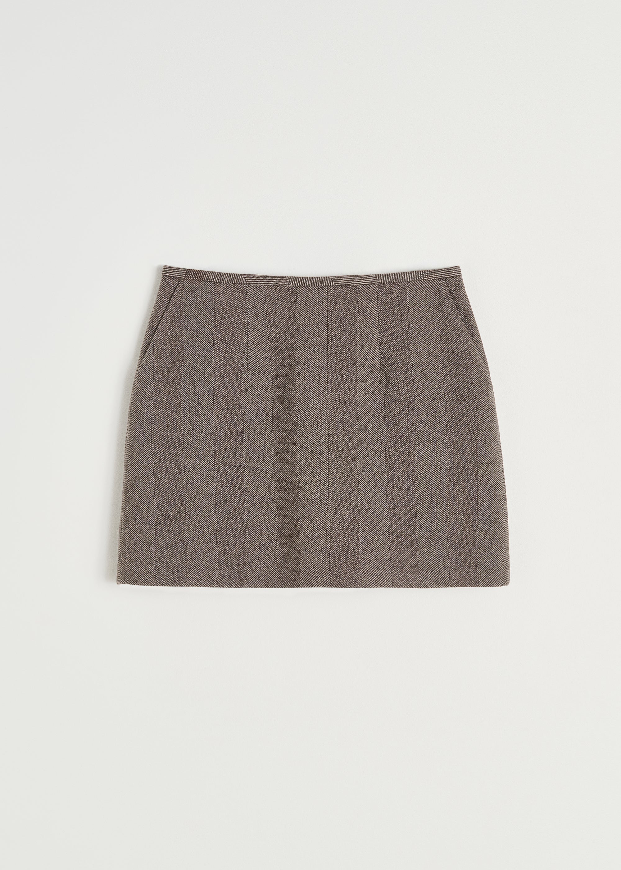 Mini skirt – wool | Herringbone Skirt aiayu