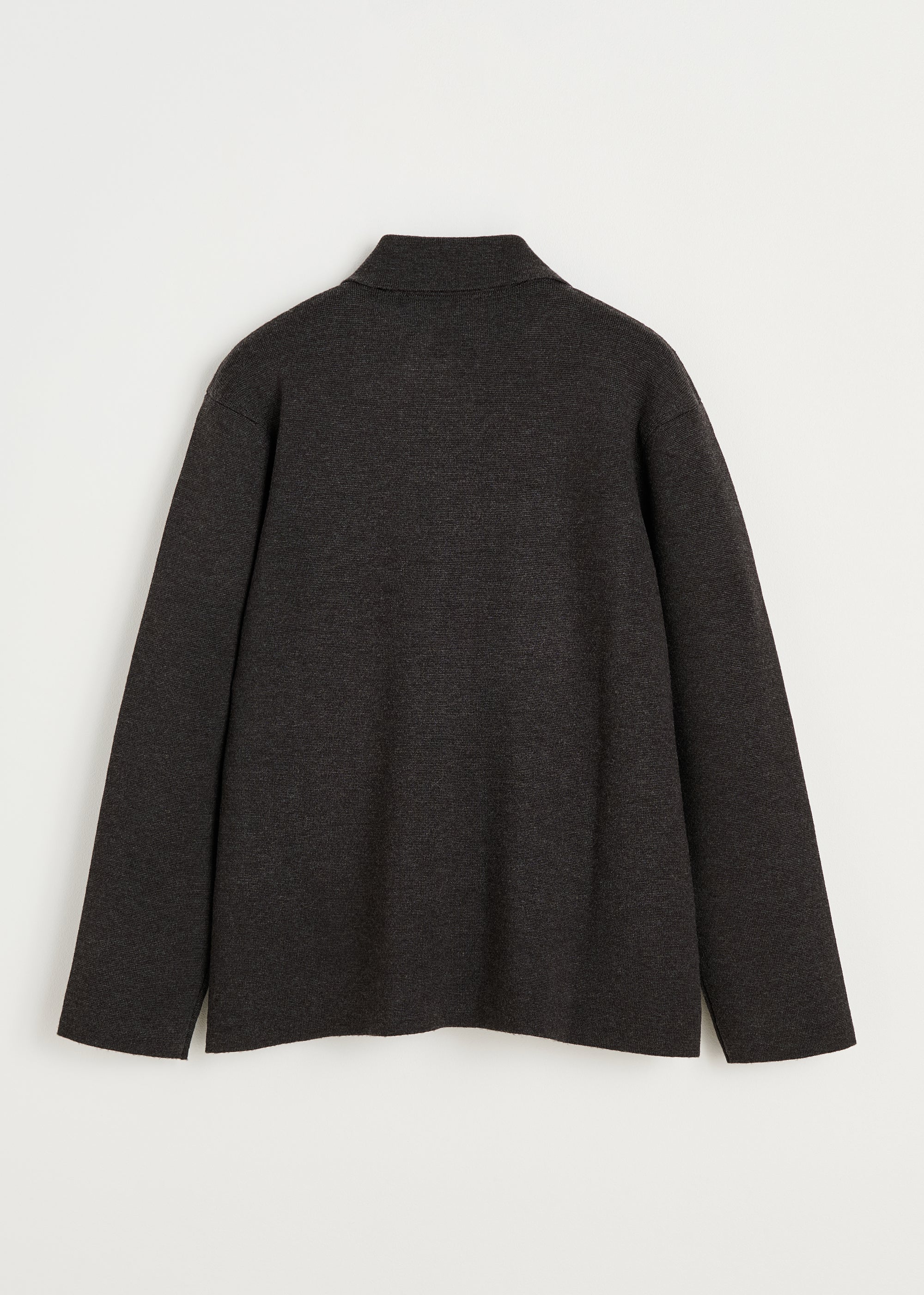 Moema cardigan - pure merino wool | Dark Brown Melange