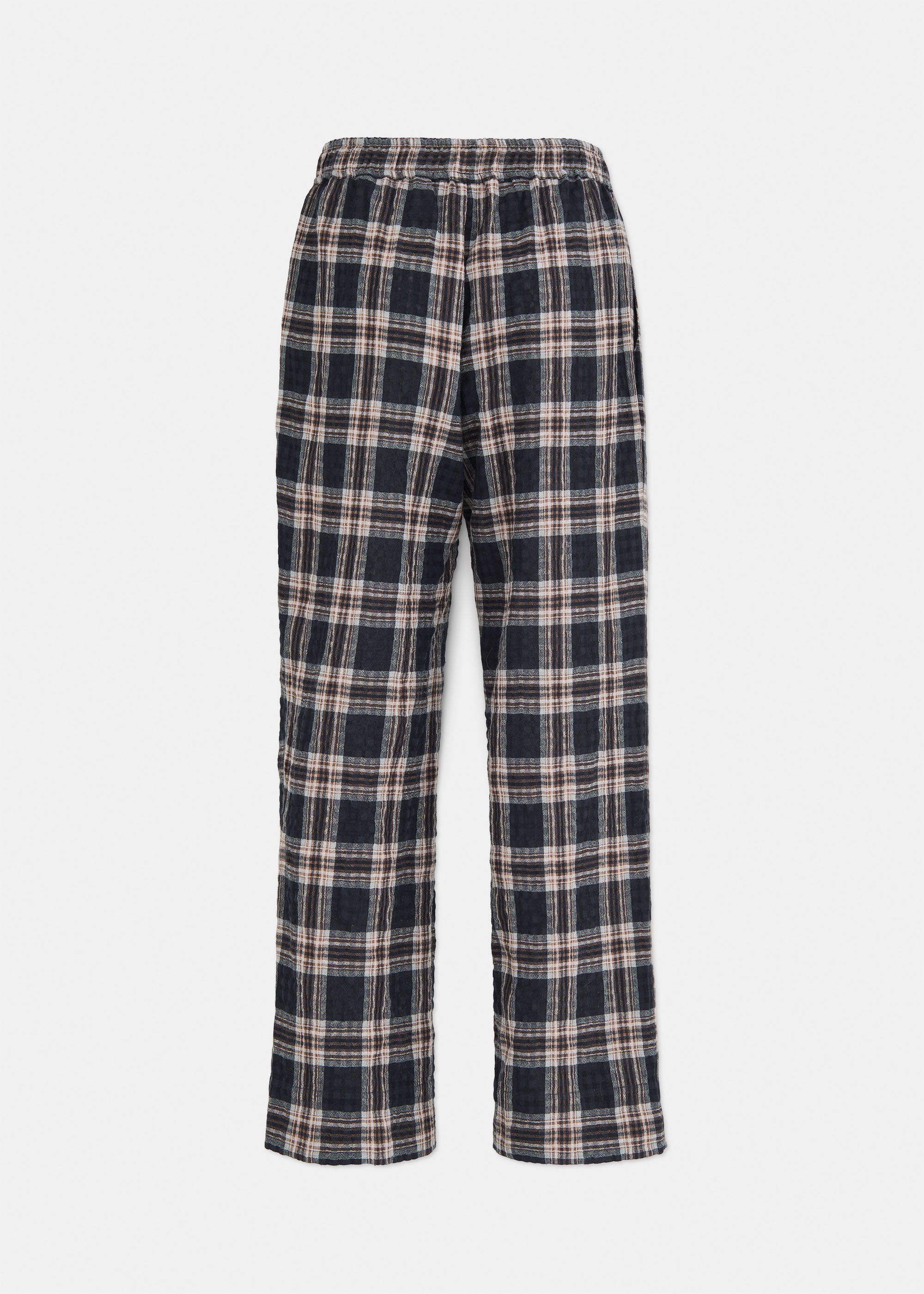 My pant checked wool | Mix Black