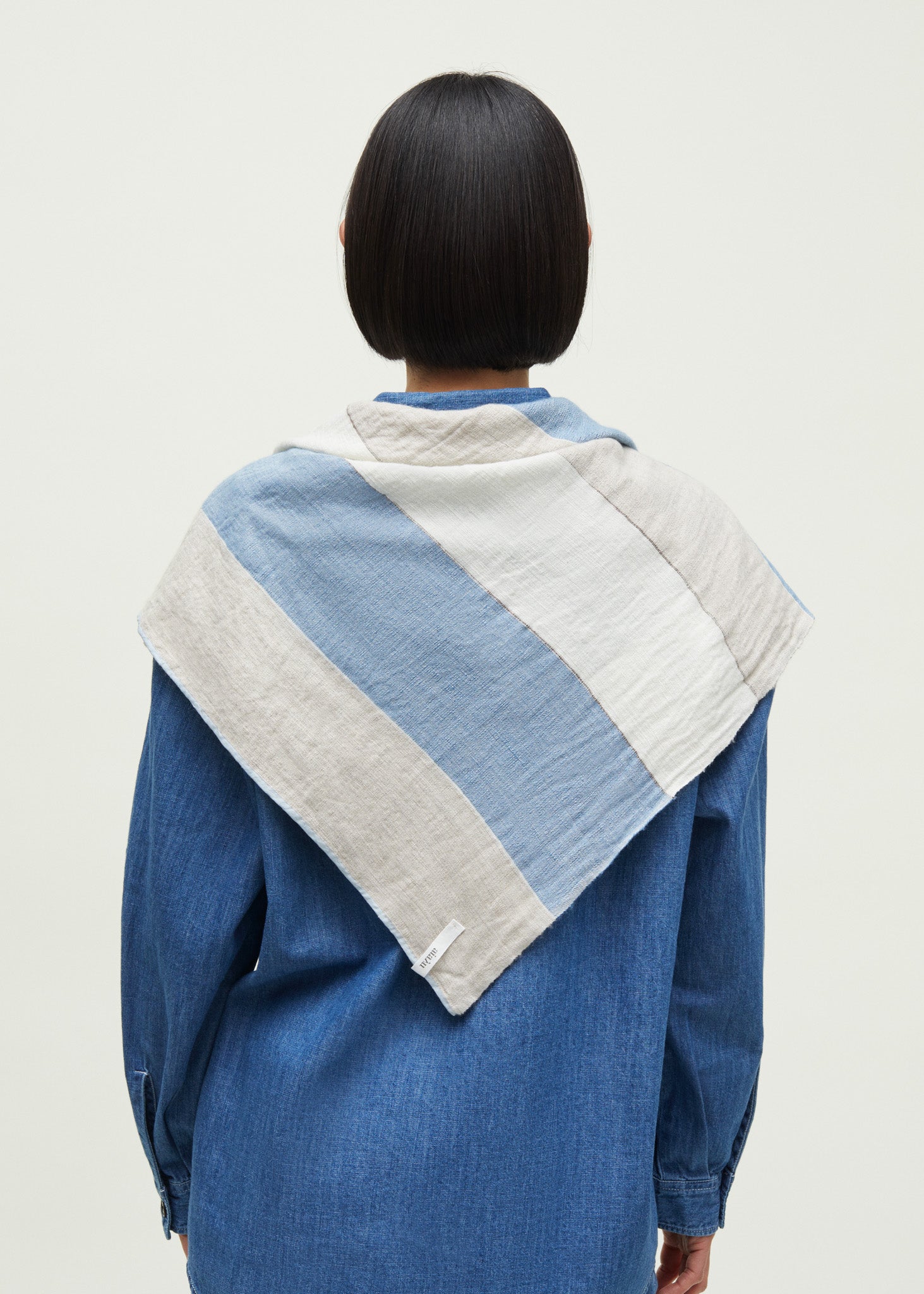 Nani scarf - cashmere-silk | Mix Brilliant Blue