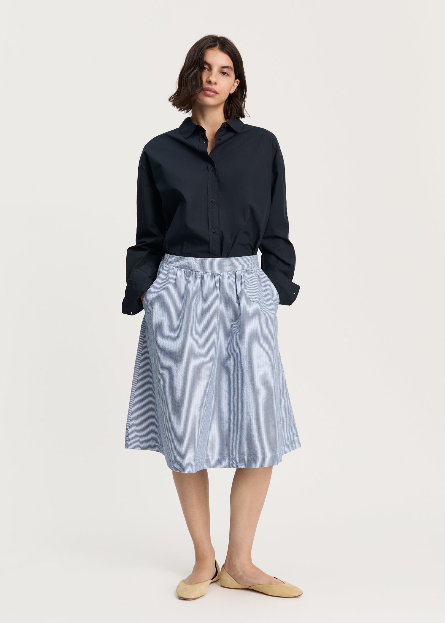 Neela skirt striped | Mix Blue Boy Skirt aiayu