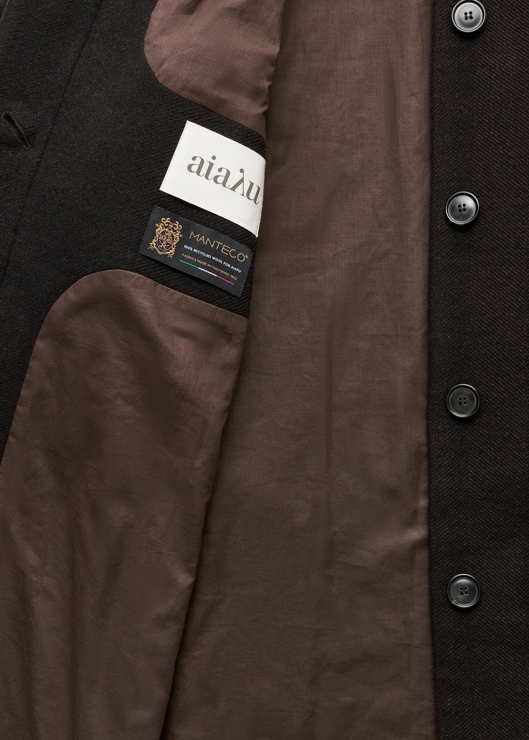 Noah coat – wool | Dark Roots Coat aiayu
