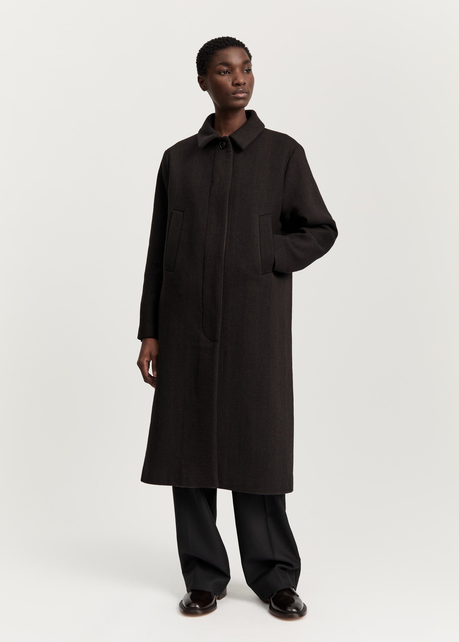 Noah coat – wool | Dark Roots Coat aiayu