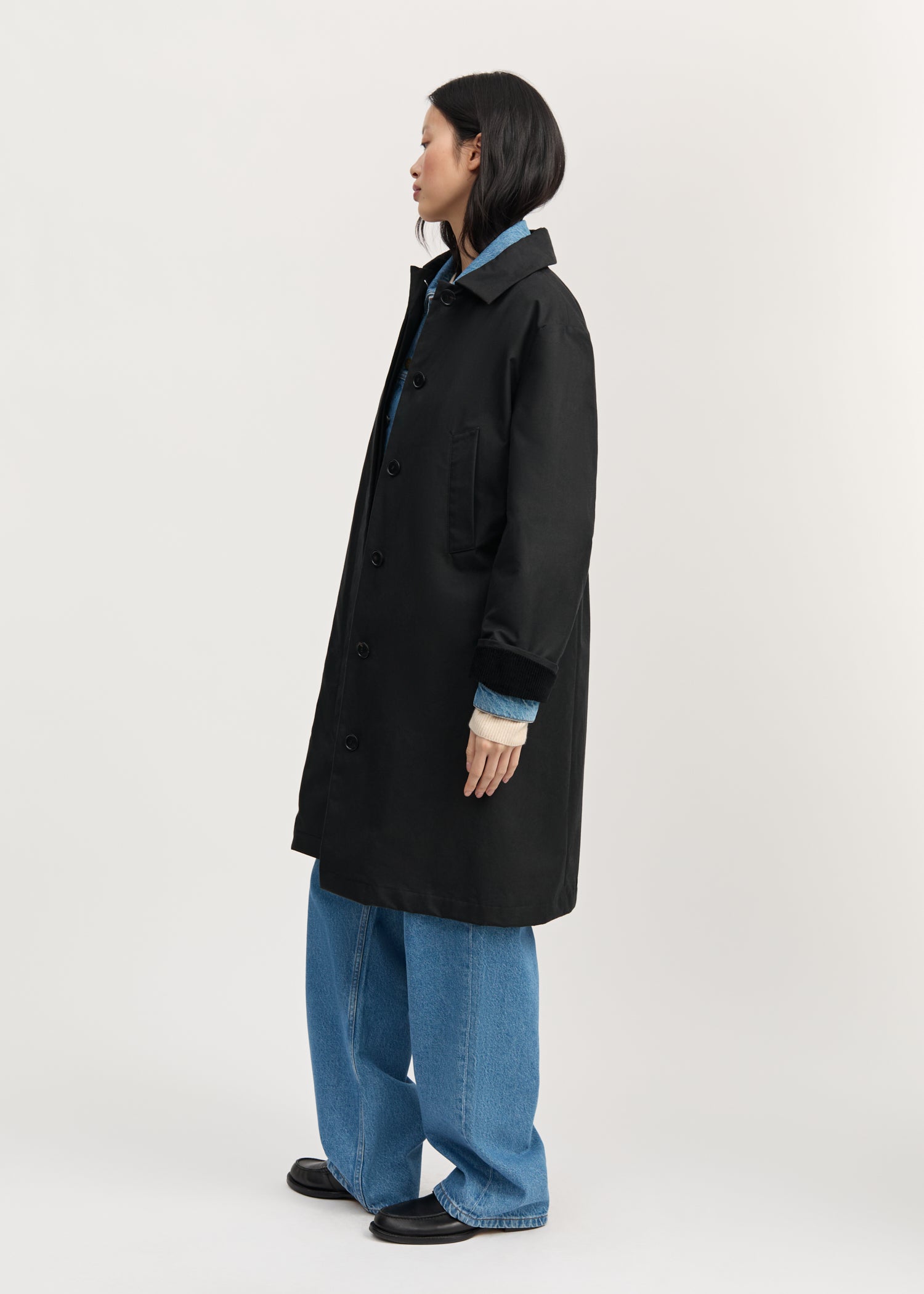 Noor coat – oilskin | Black Jacket aiayu
