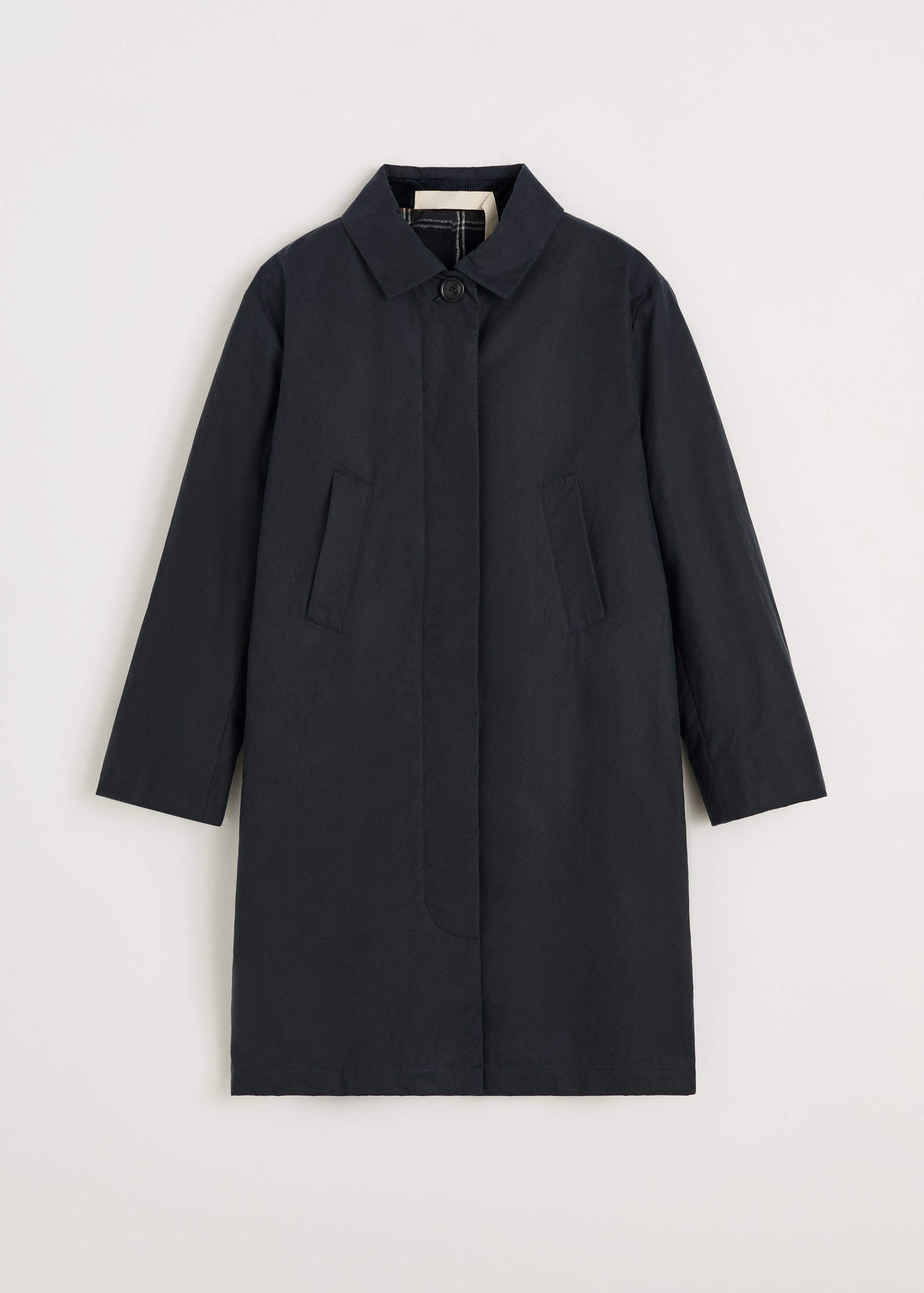 Noor coat – oilskin | Navy Jacket aiayu