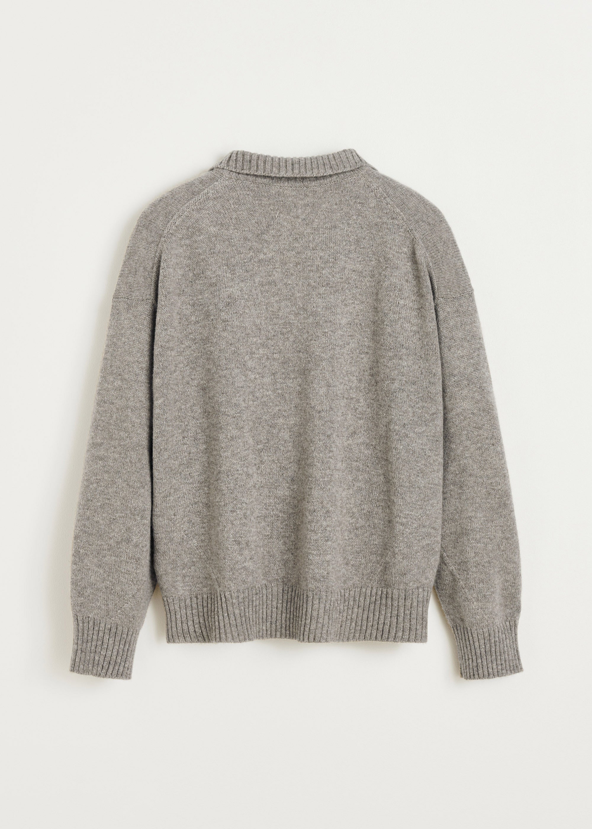 Optica polo sweater – yak | Pure Soil