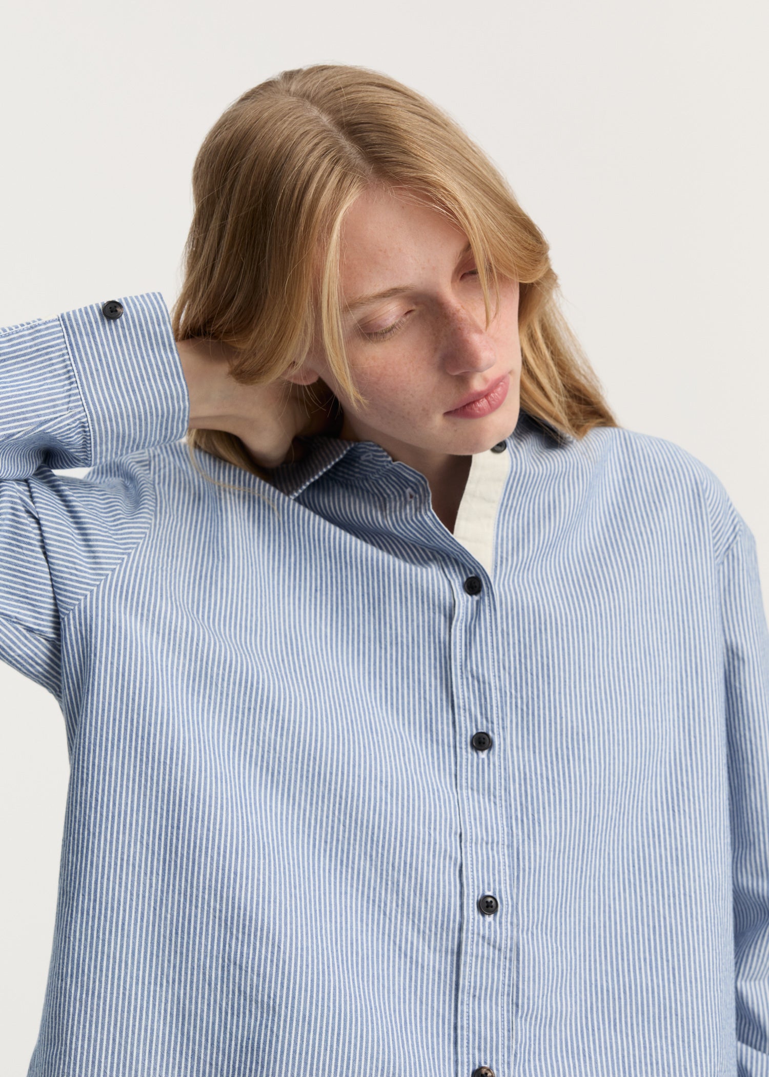 Paulina shirt striped | Mix Blue Boy Shirt Woven aiayu