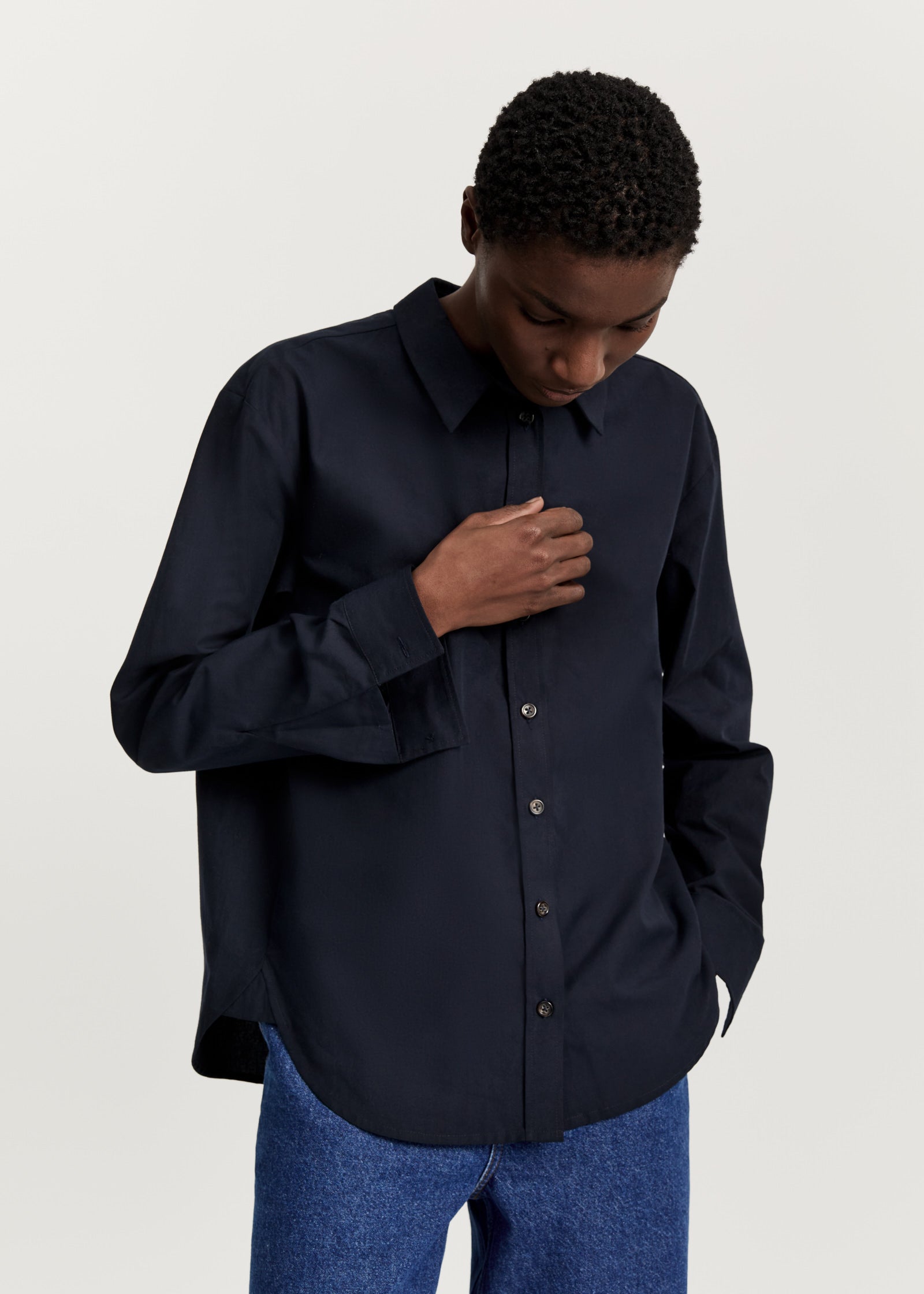 Paulina shirt | Navy Shirt Woven aiayu