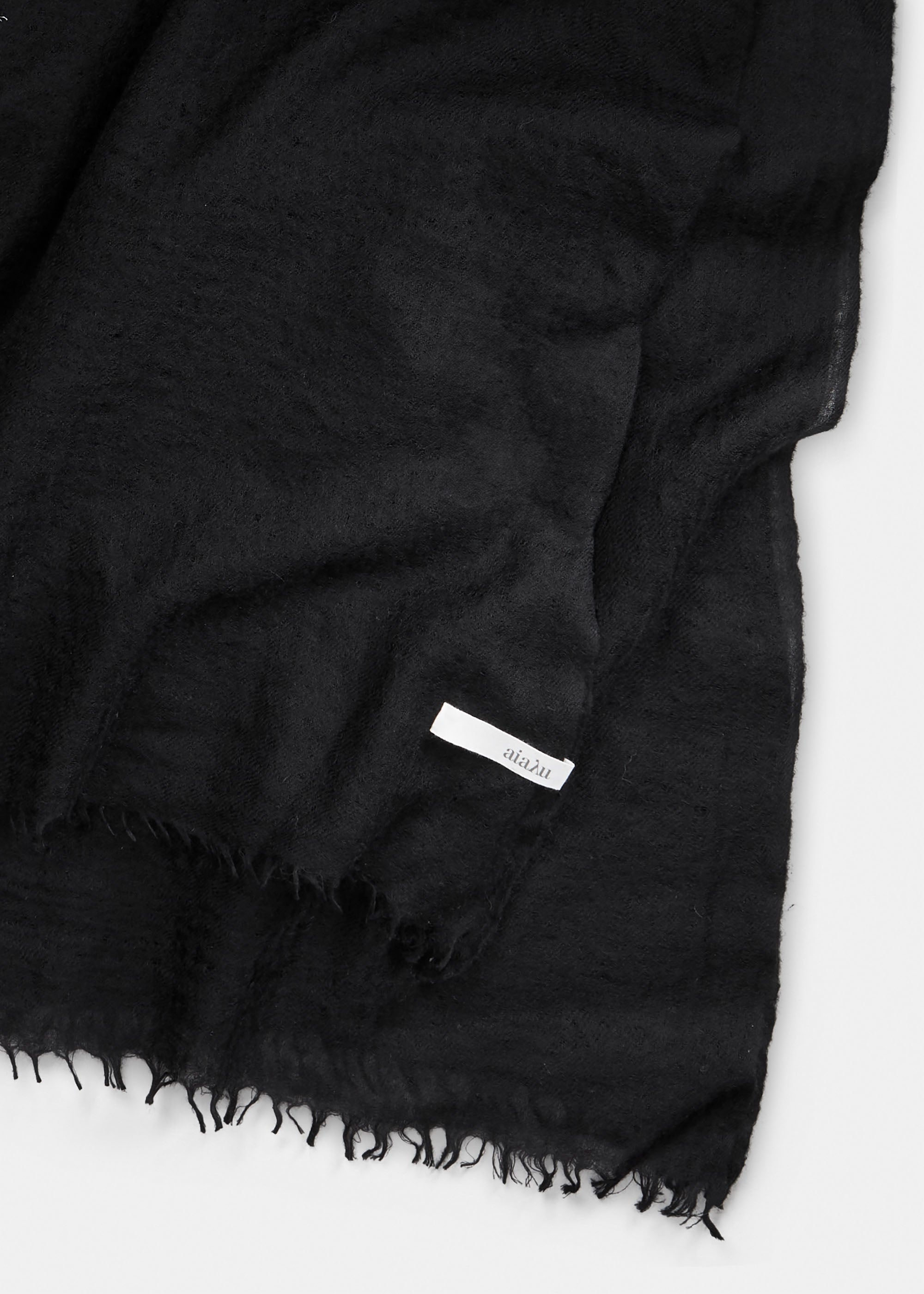 Poon cashmere scarf | Black