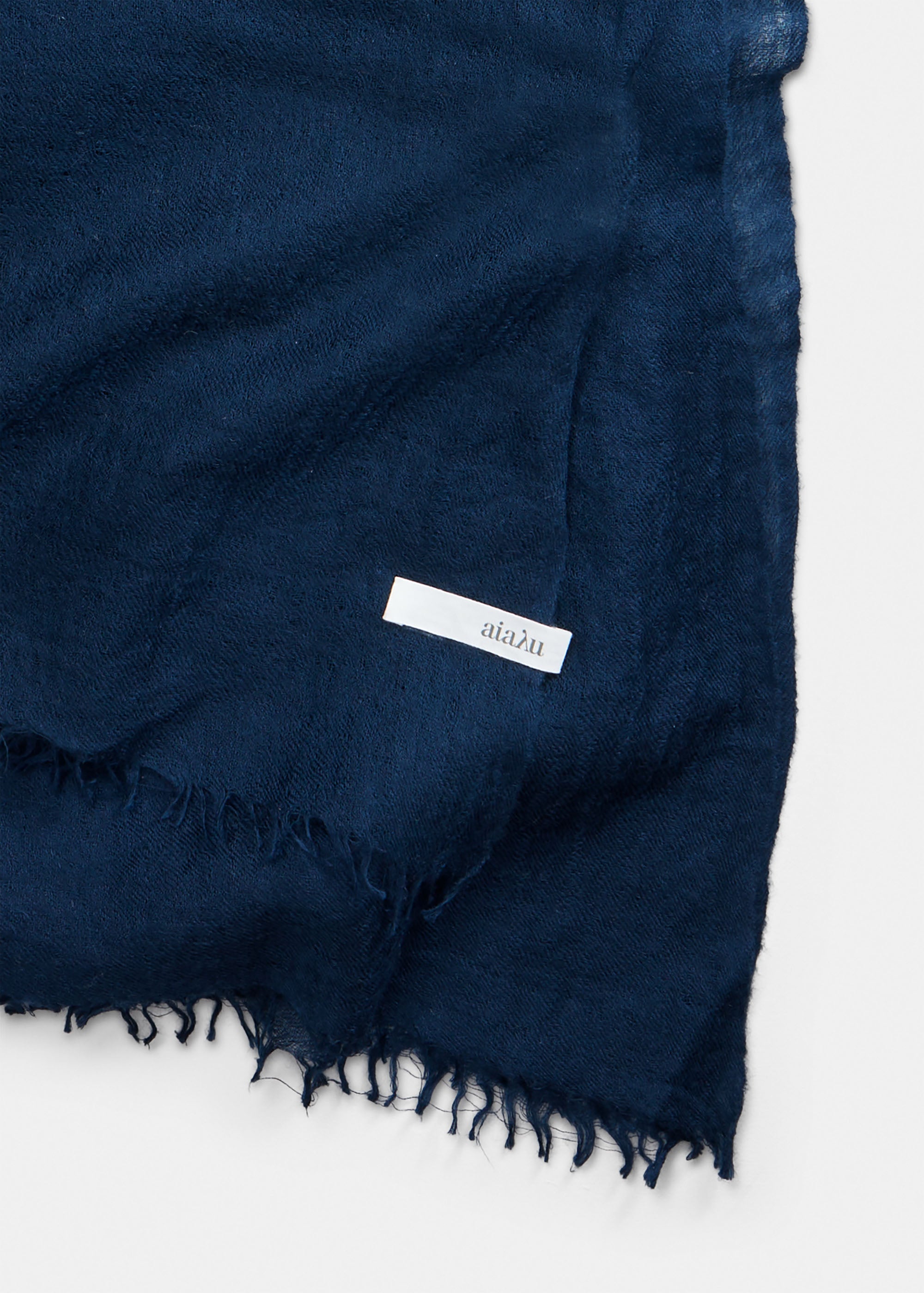 Poon cashmere scarf | Navy