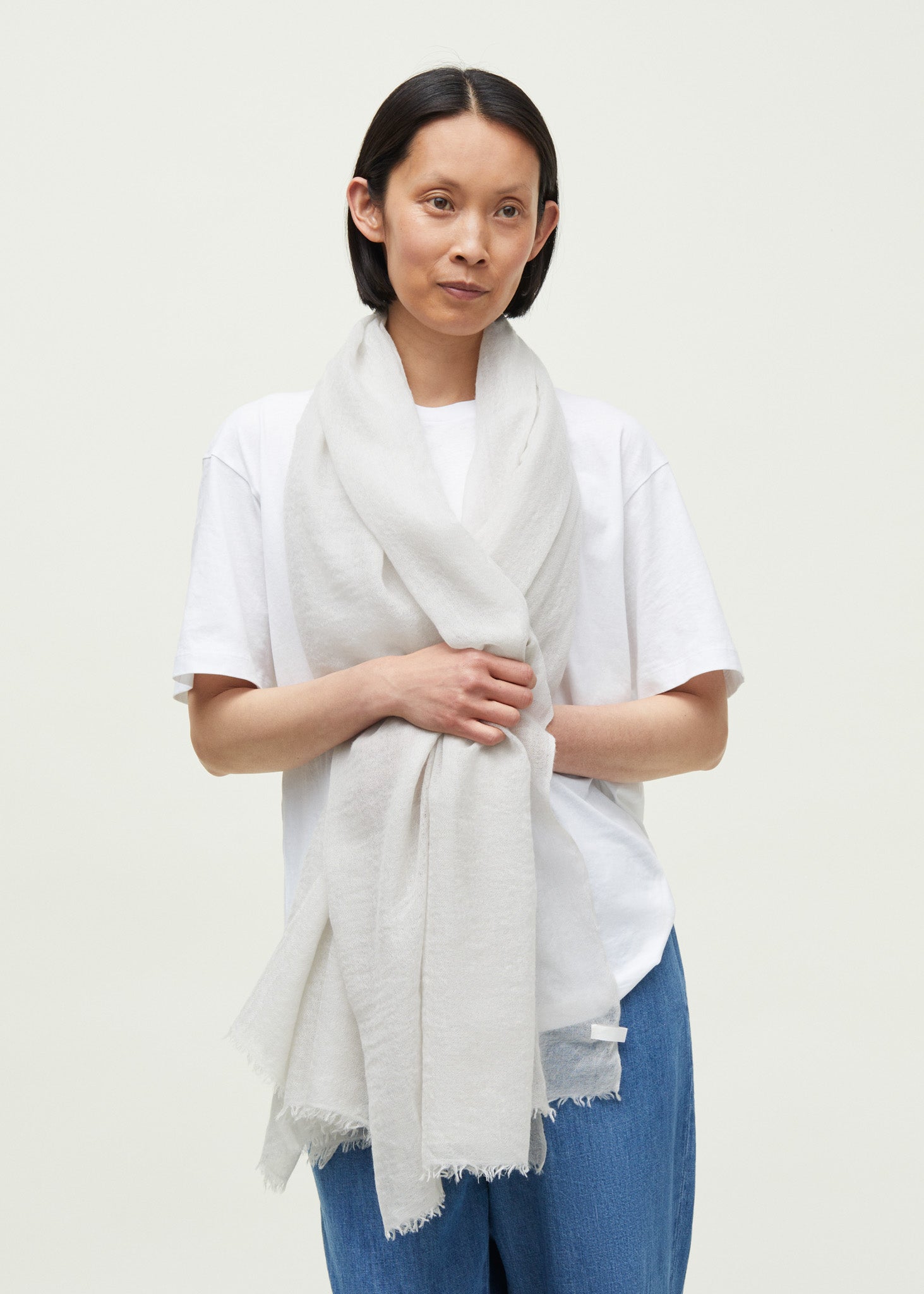 Poon scarf - pure cashmere | Salt