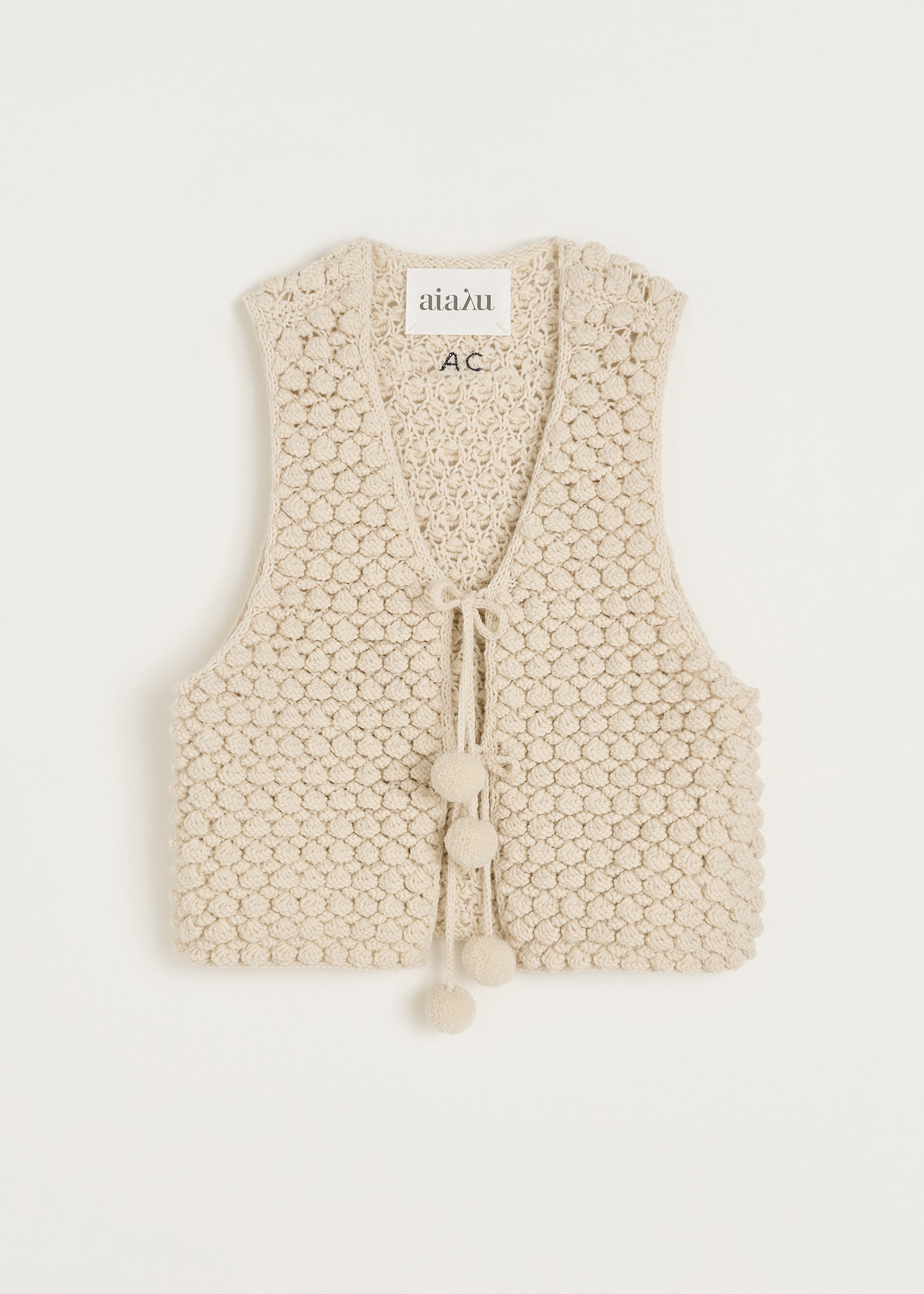 Ravi vest – highland wool | Pure Ecru