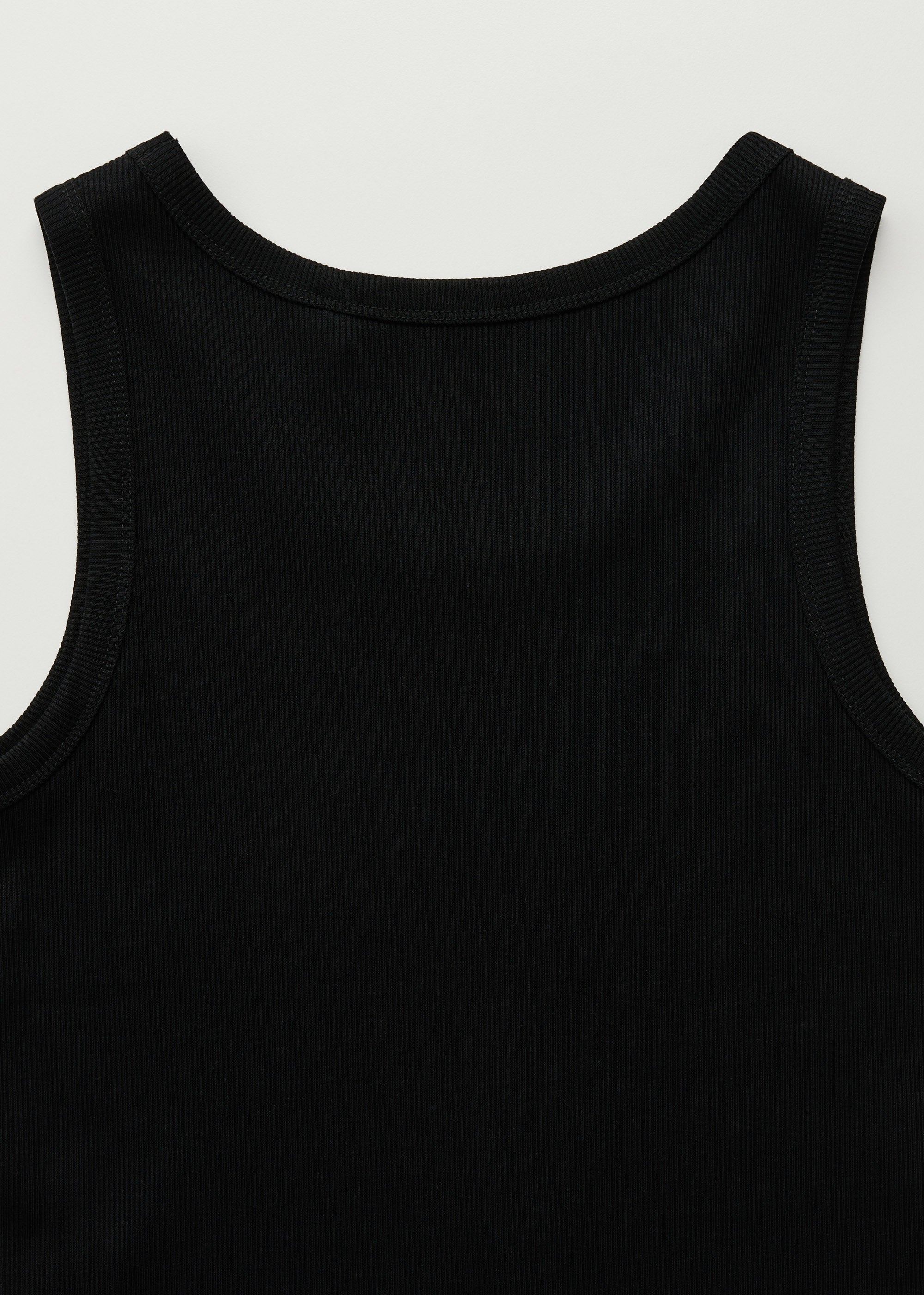 Rib tank top  | Black