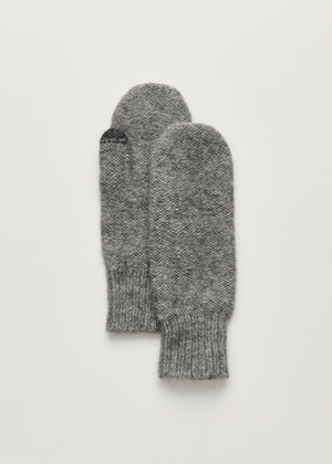 Sadie mittens – llama | Pure light grey Mittens aiayu