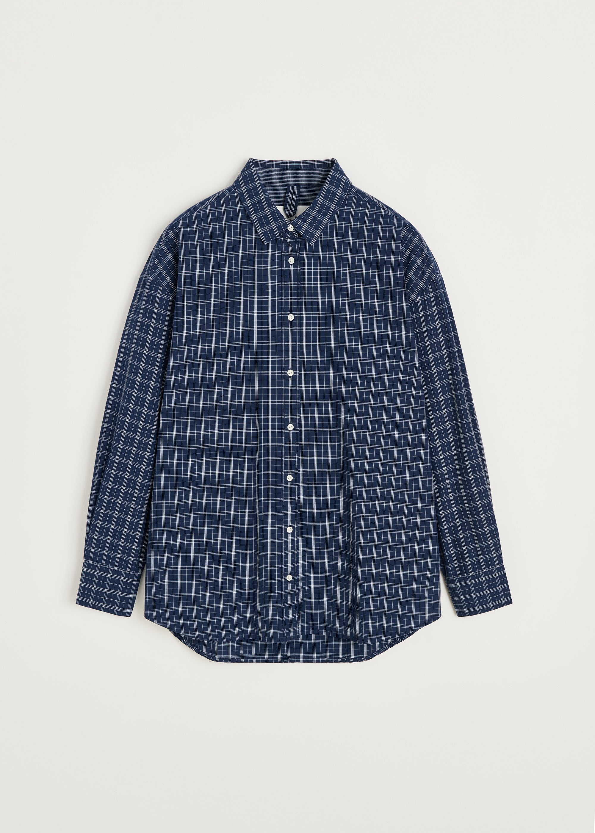 Shirt check | Mix Navy Shirt Woven aiayu