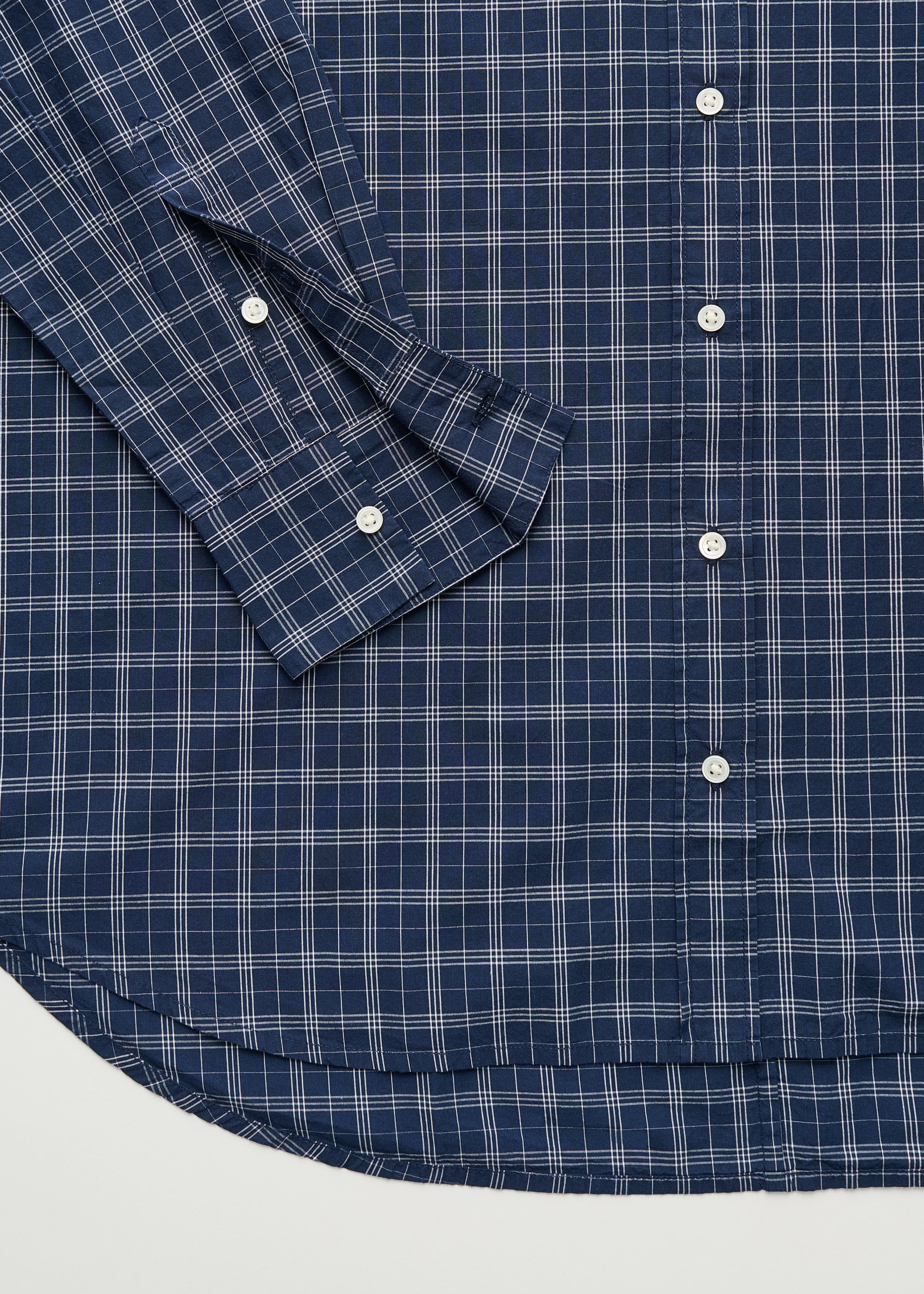 Shirt check | Mix Navy Shirt Woven aiayu