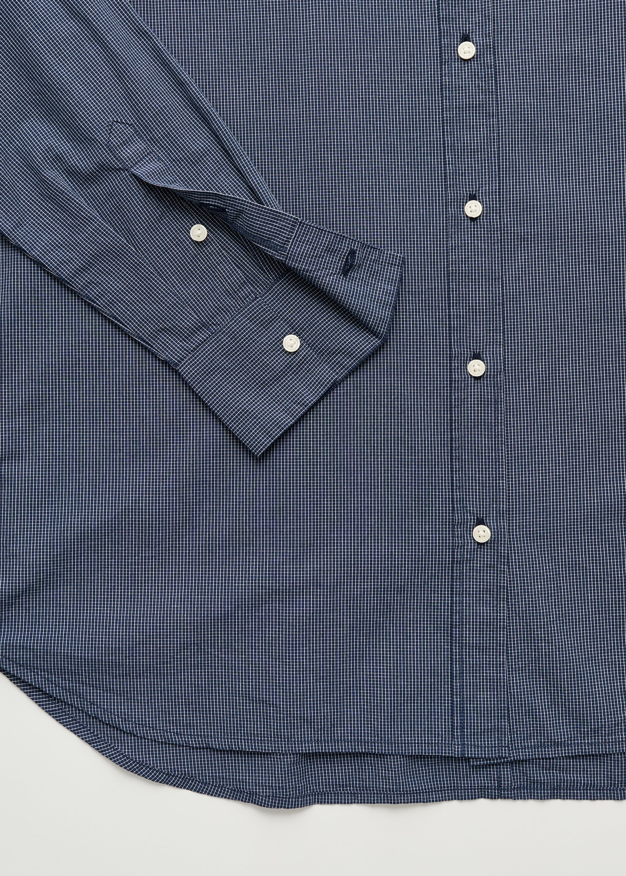 Shirt check | Navy Check Shirt Woven aiayu