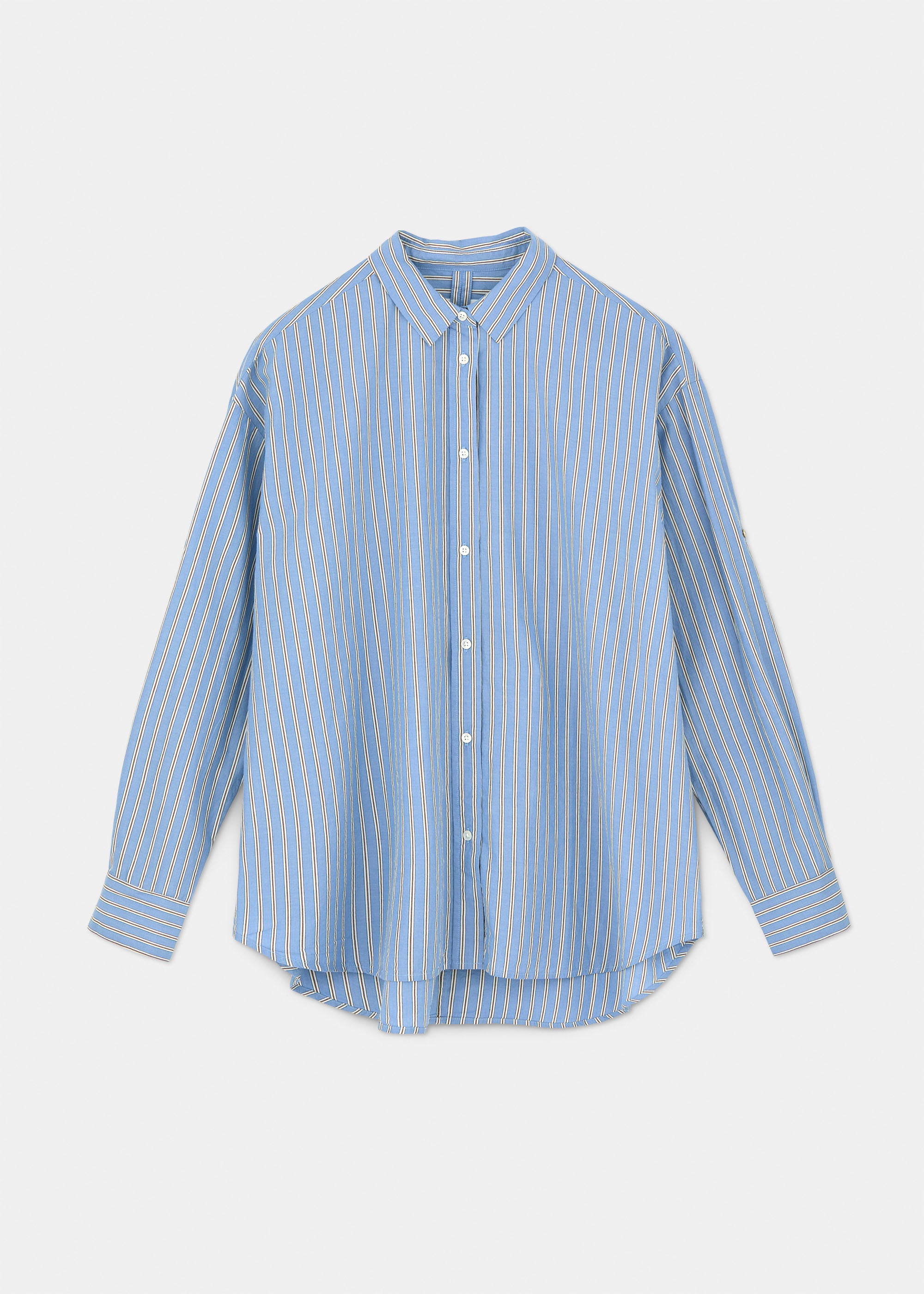 Shirt striped | Mix Baby Blue