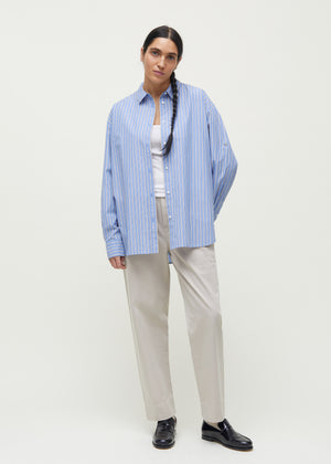 Shirt striped | Mix Baby Blue