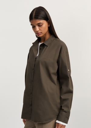 Shirt | Smokey Brown Shirt Woven aiayu