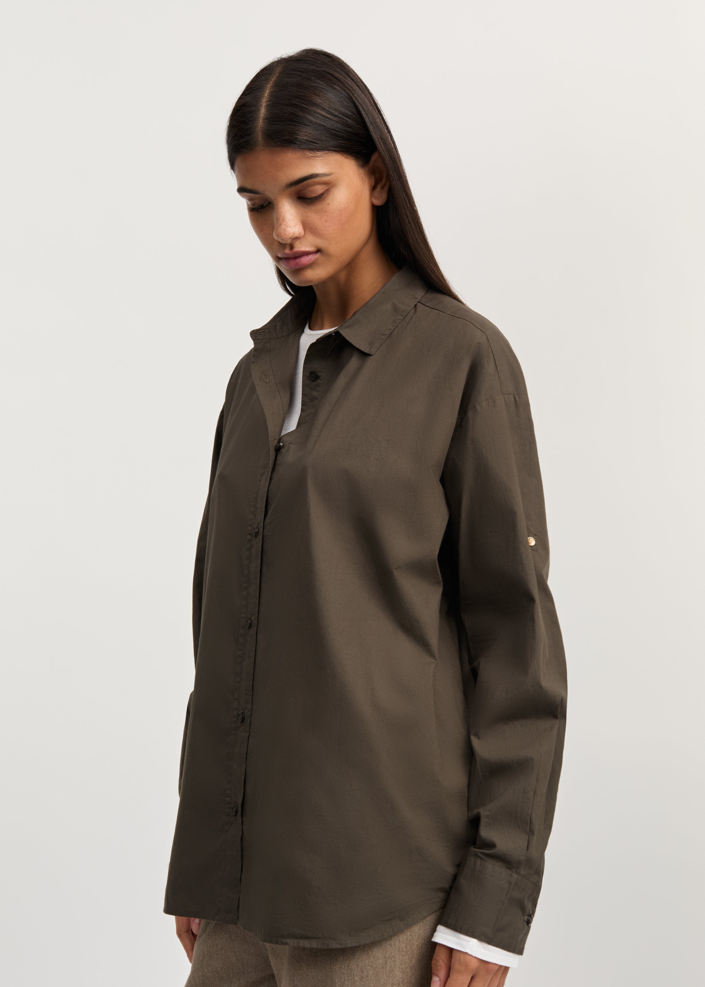 Shirt | Smokey Brown Shirt Woven aiayu